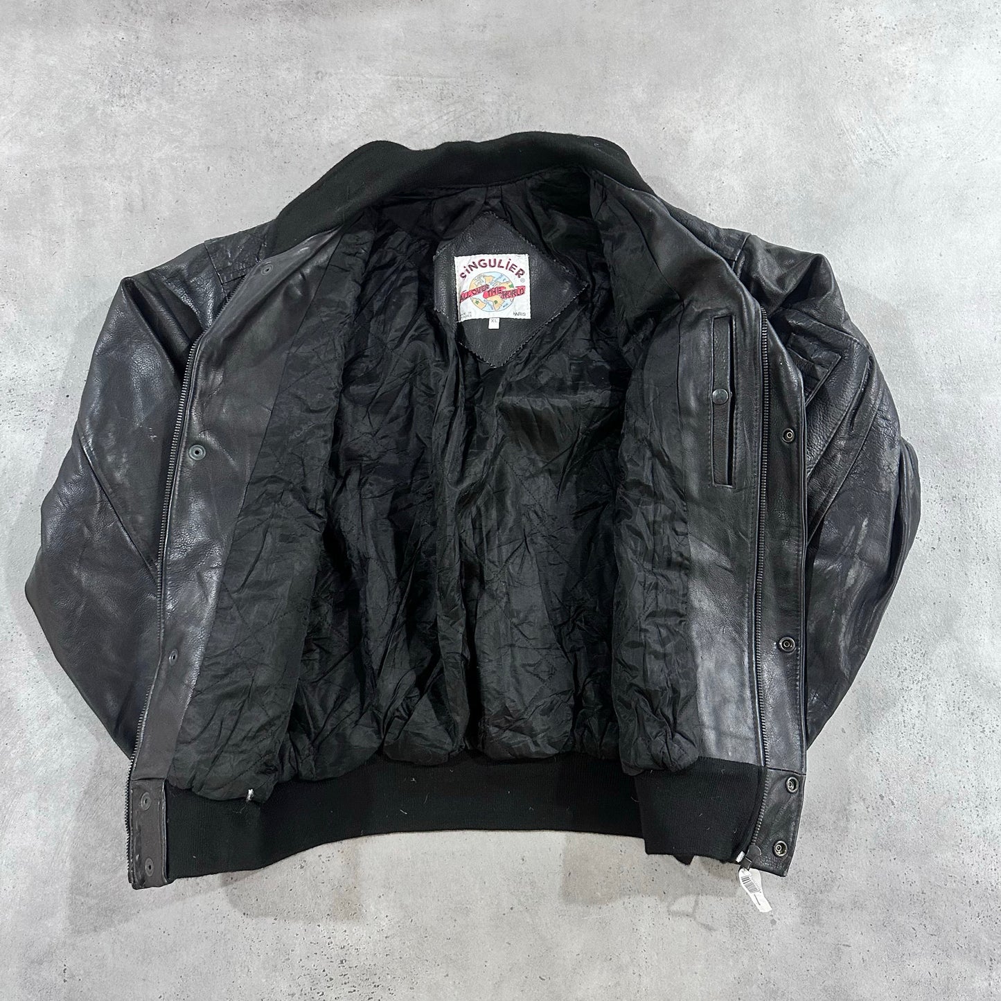 Vintage 70s-90s France Military Flight Leather Jackets
