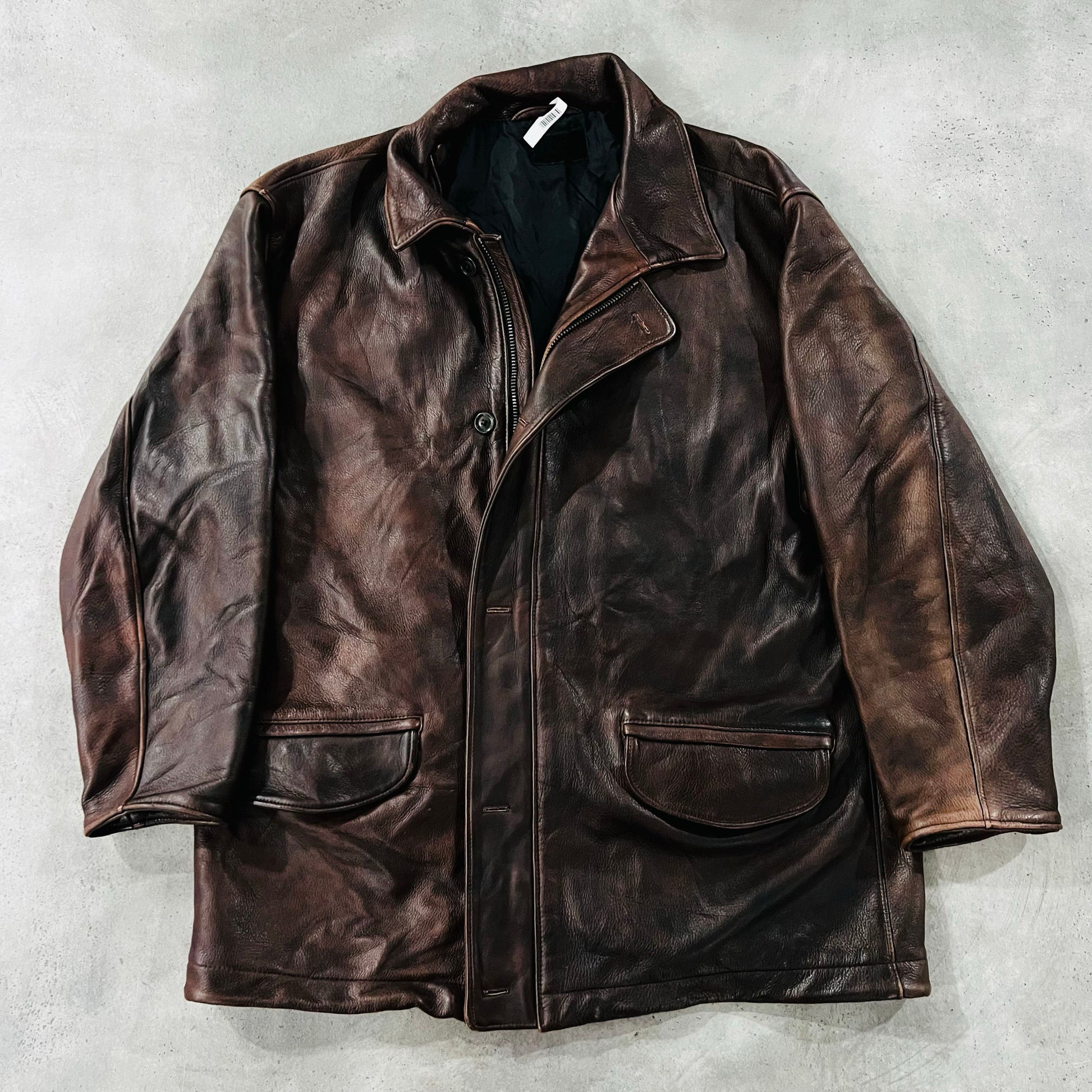 Vintage Denmark Mid-Length Leather Jackets