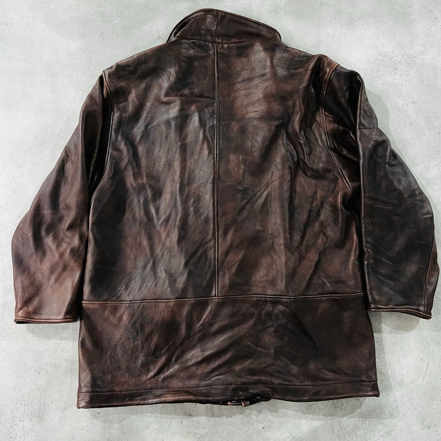 Vintage Denmark Mid-Length Leather Jackets