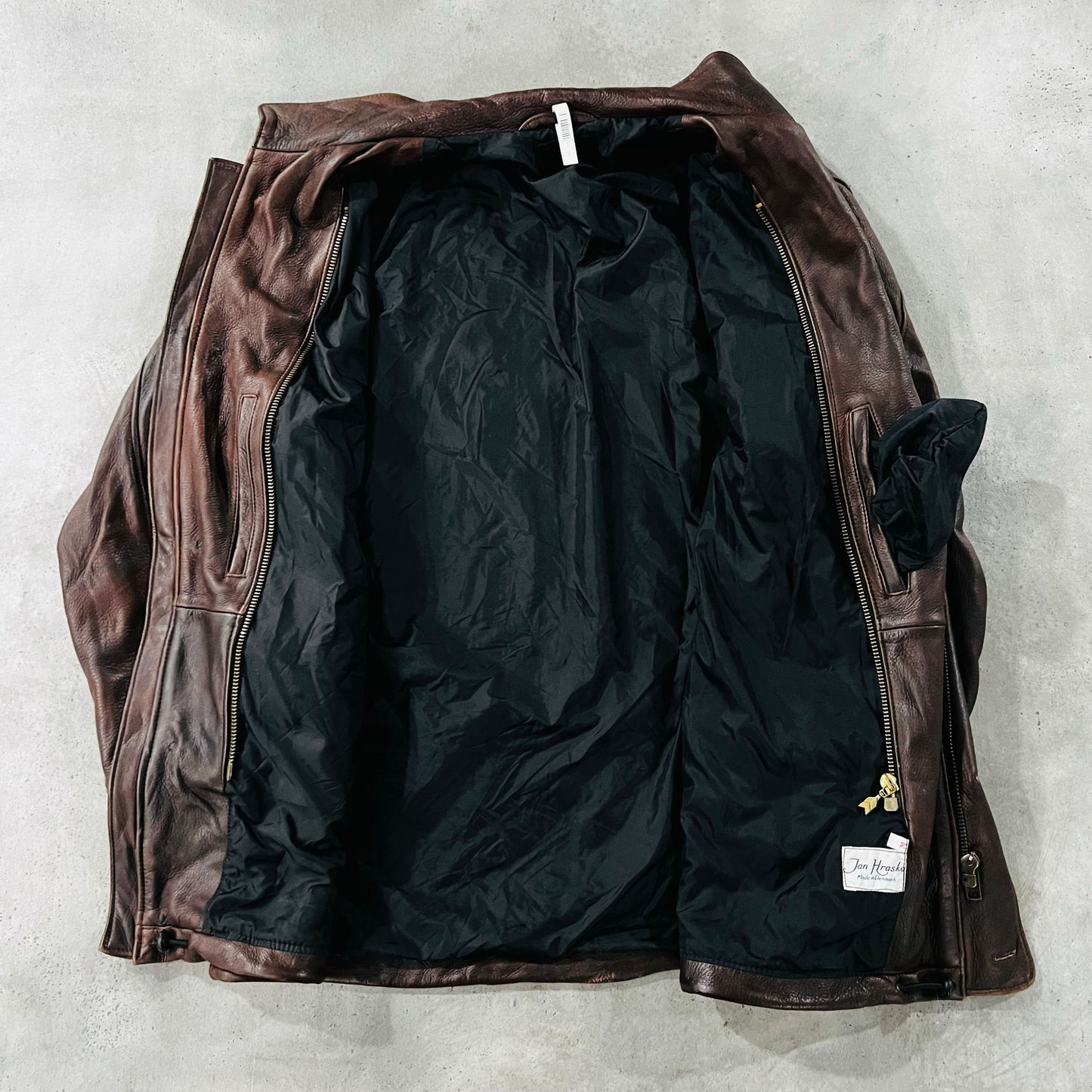 Vintage Denmark Mid-Length Leather Jackets