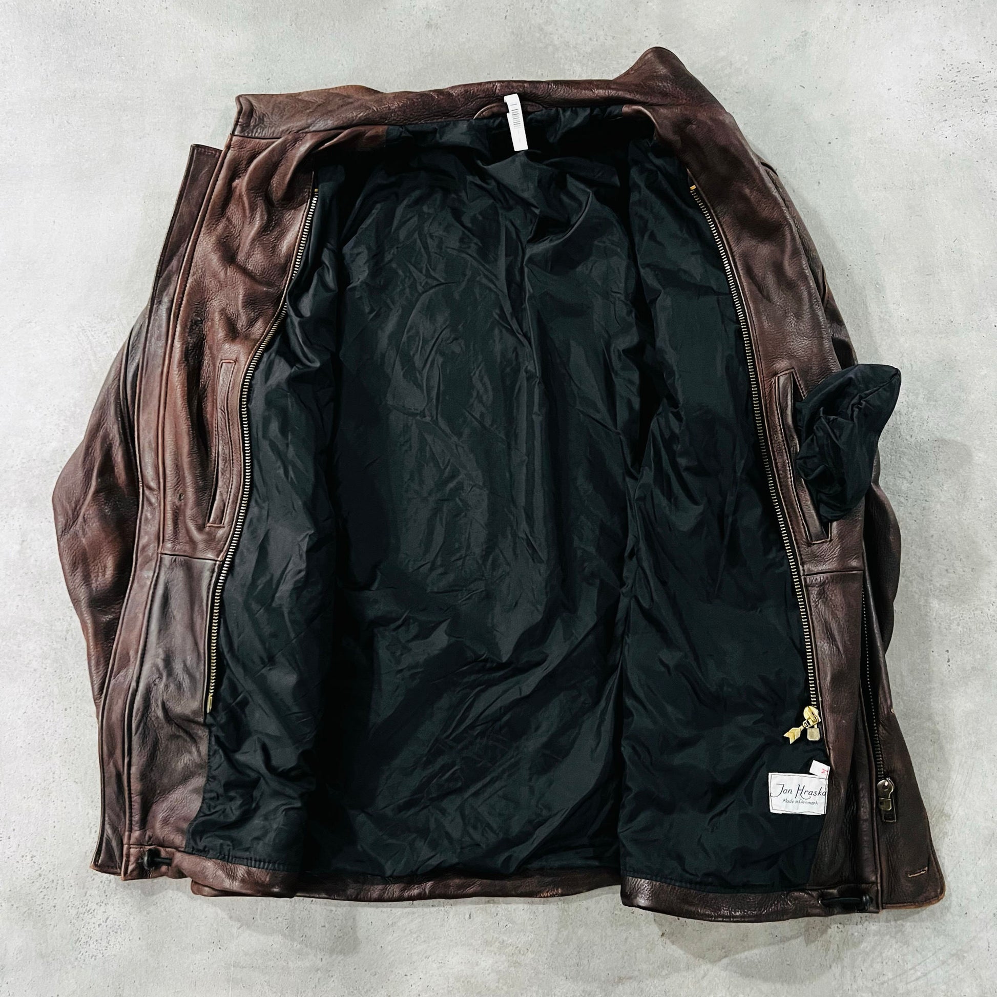 Vintage Denmark Mid-Length Leather Jackets