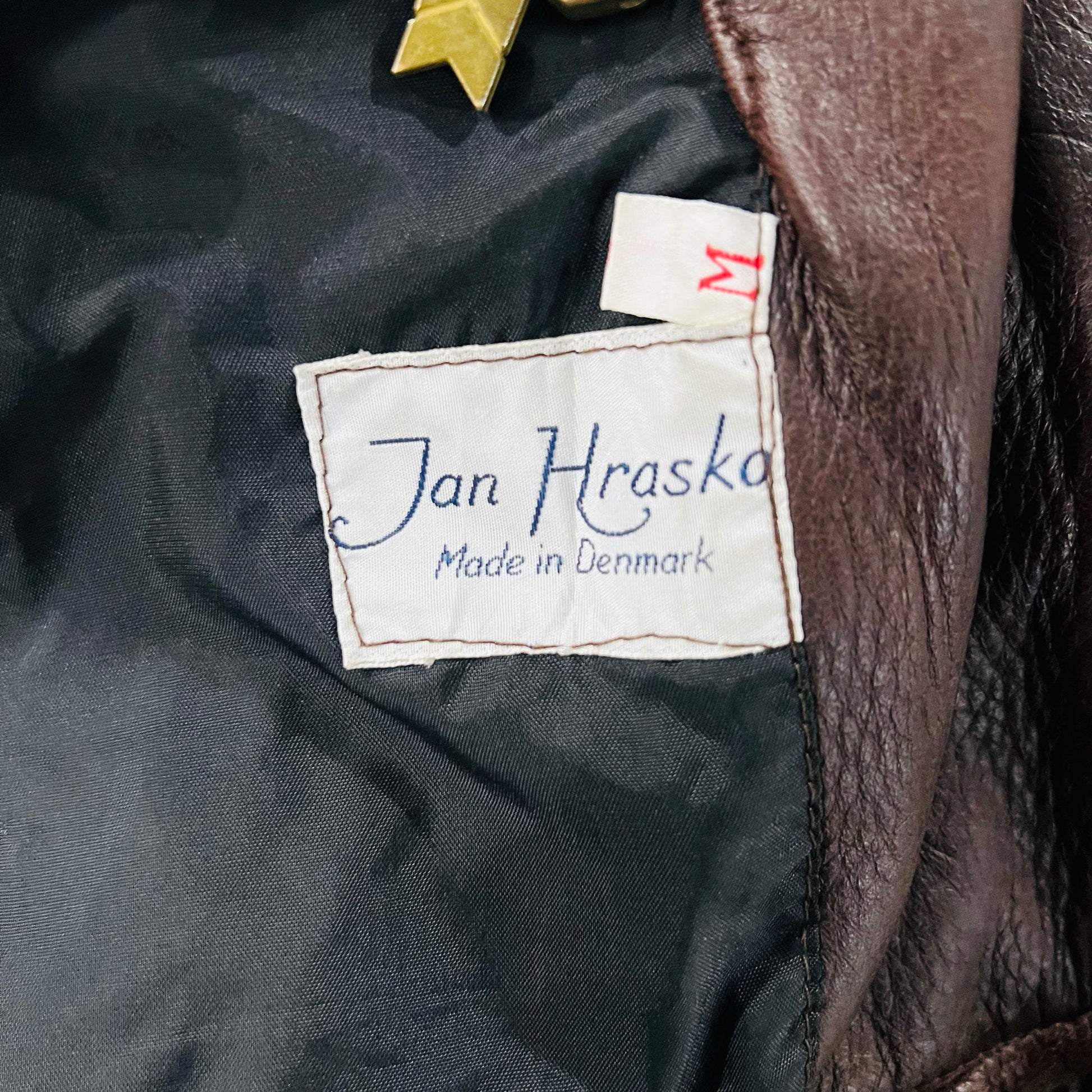 Vintage Denmark Mid-Length Leather Jackets