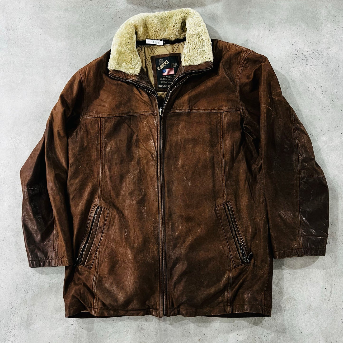 Vintage 70s-90s Germany Military Mid-Length Leather Jackets