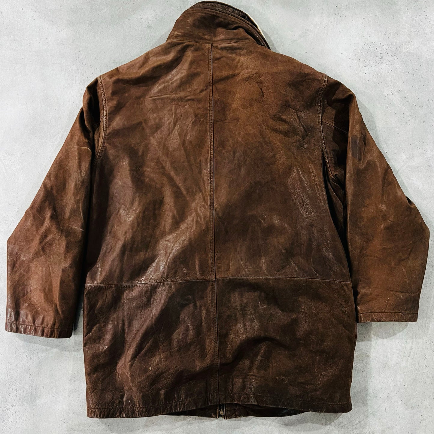 Vintage 70s-90s Germany Military Mid-Length Leather Jackets