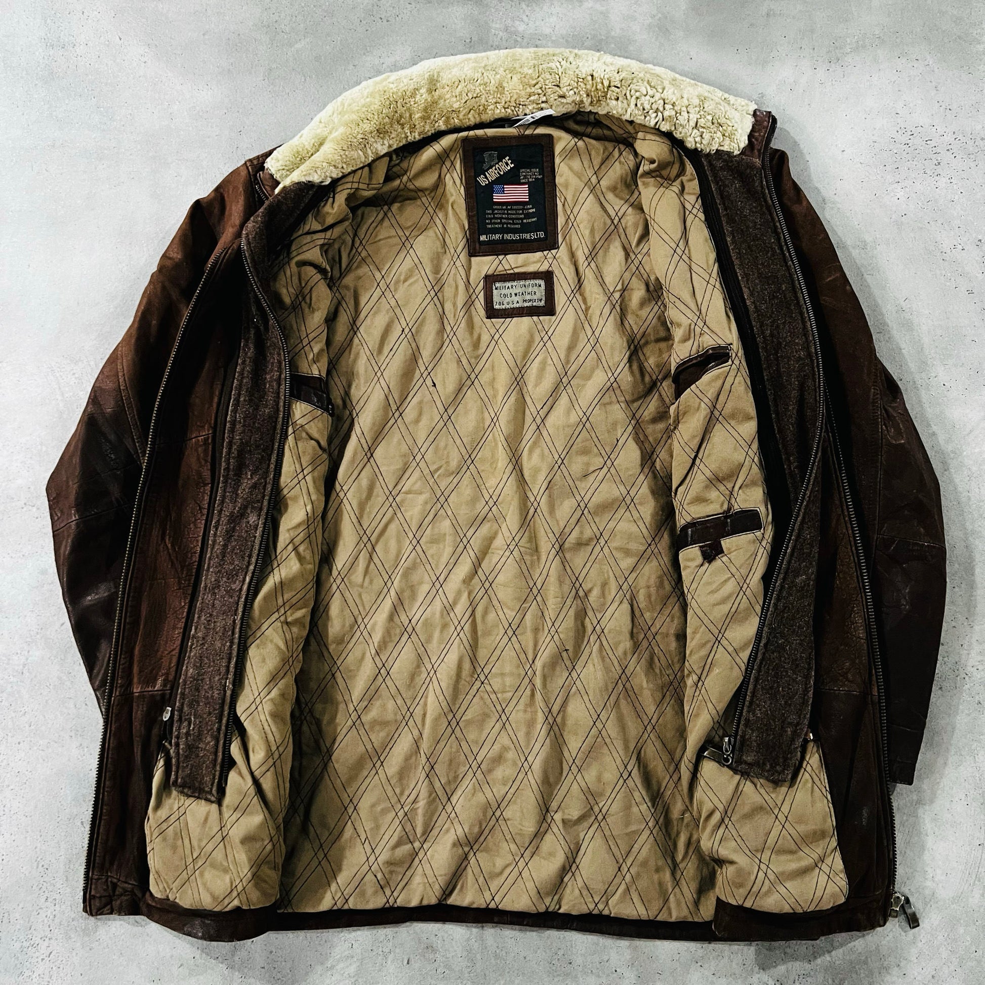 Vintage 70s-90s Germany Military Mid-Length Leather Jackets