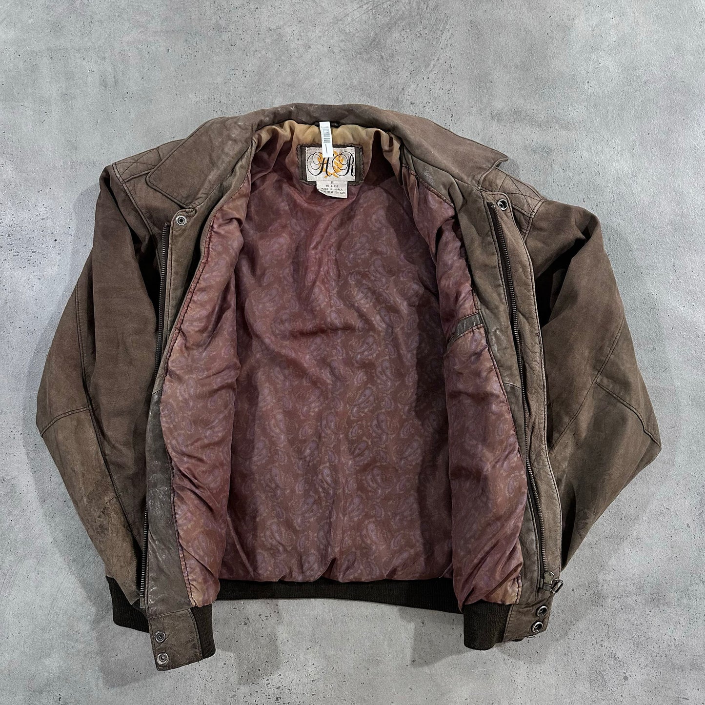 Vintage 70s-90s South Korea Military A-2 Leather Jackets
