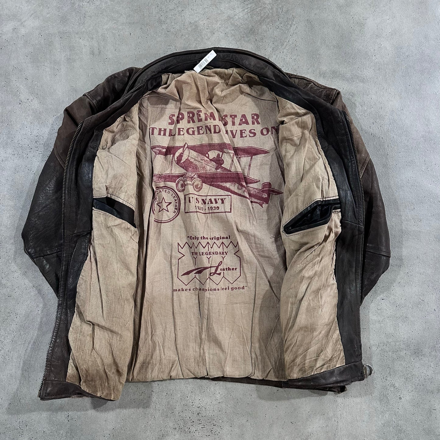 Vintage 70s-90s Italy Military Flight Leather Jackets