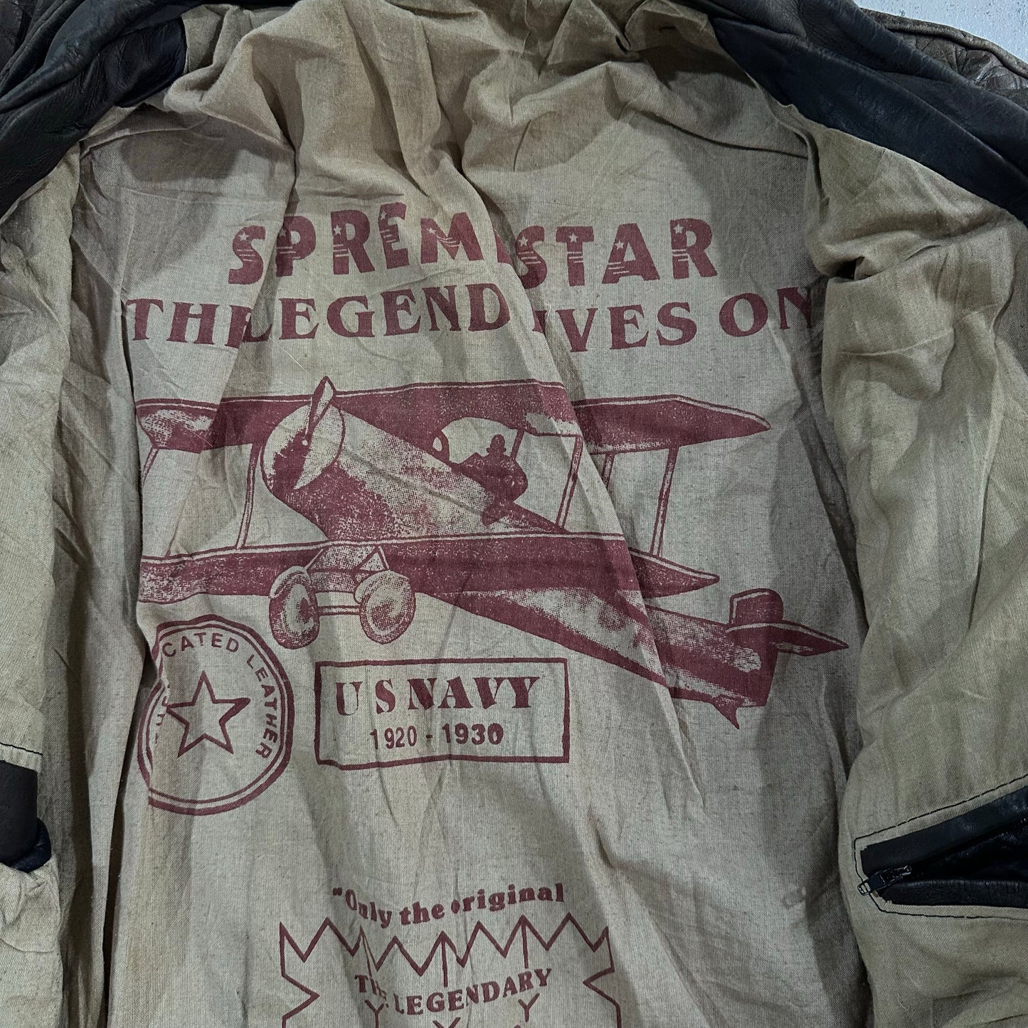 Vintage 70s-90s Italy Military Flight Leather Jackets