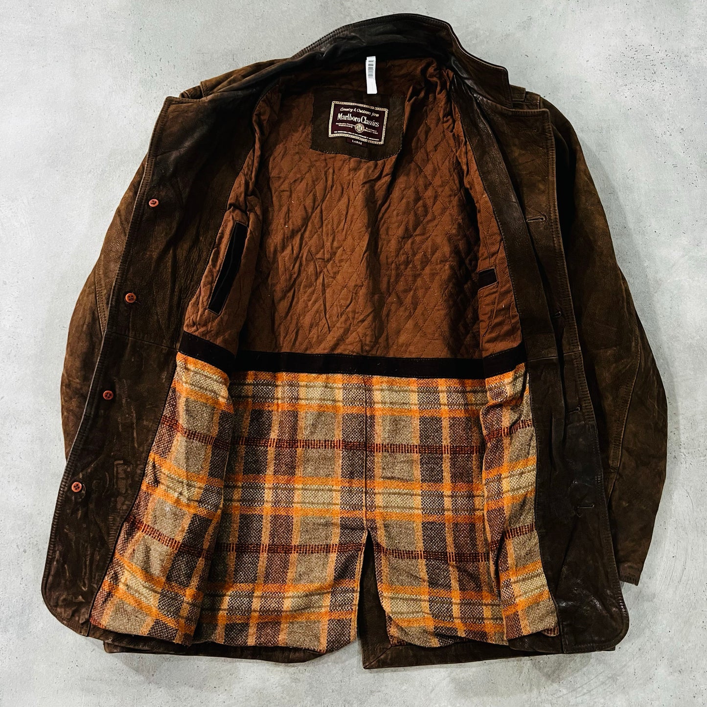 Vintage 70s-90s Italy Marlboro Retro Mid-Length Leather Jackets