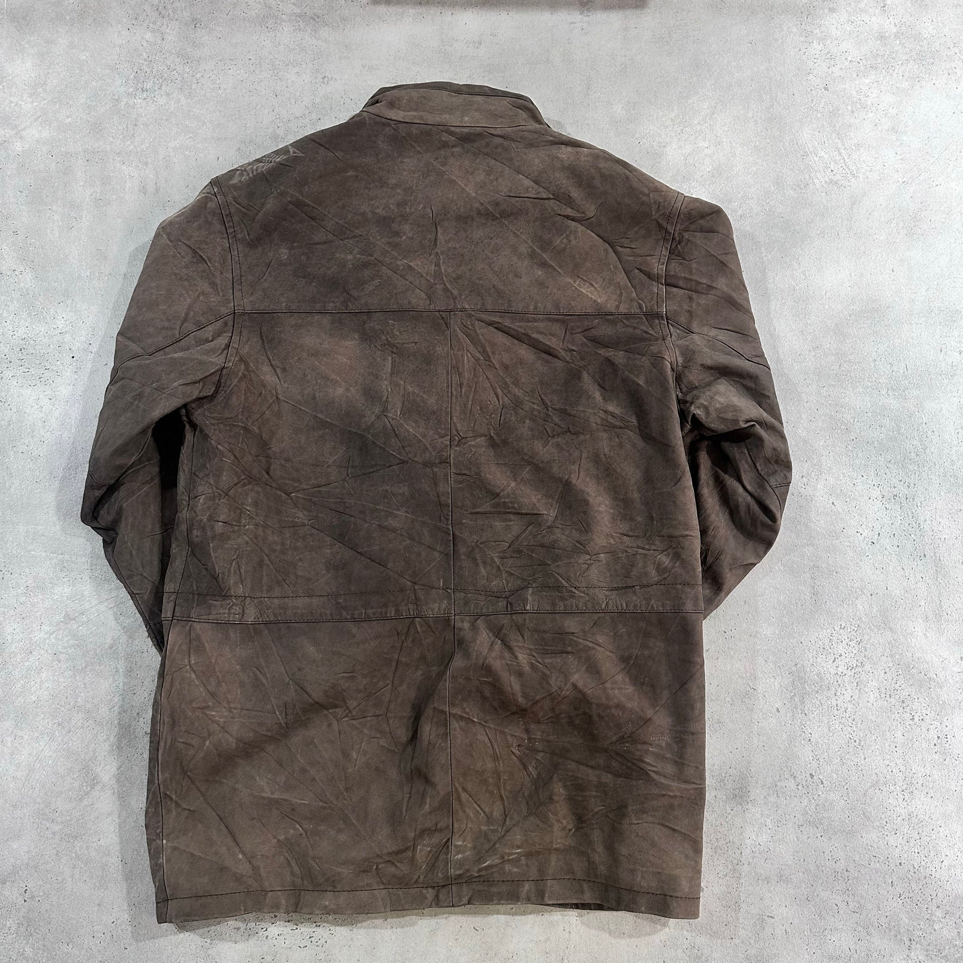 Vintage Retro Mid-Length Leather Jackets