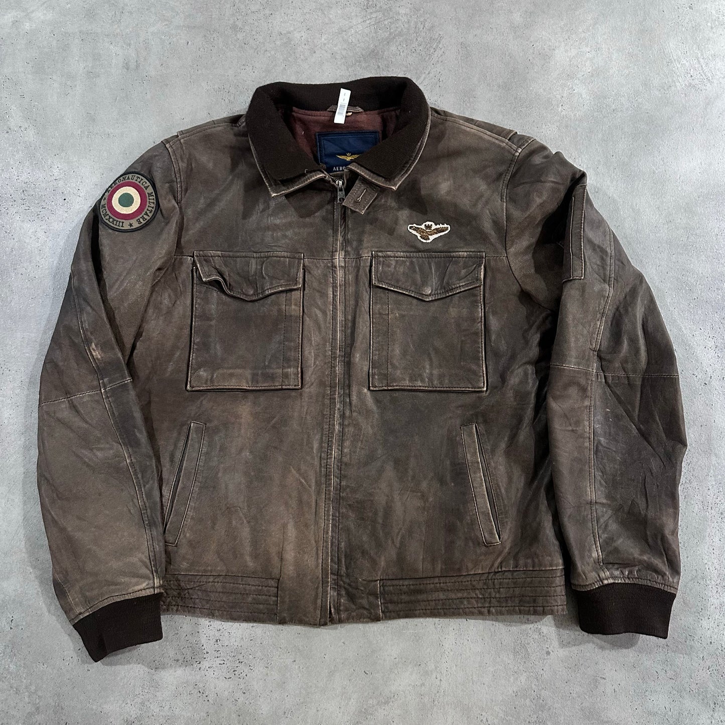 Vintage Italy Military Flight Leather Jackets