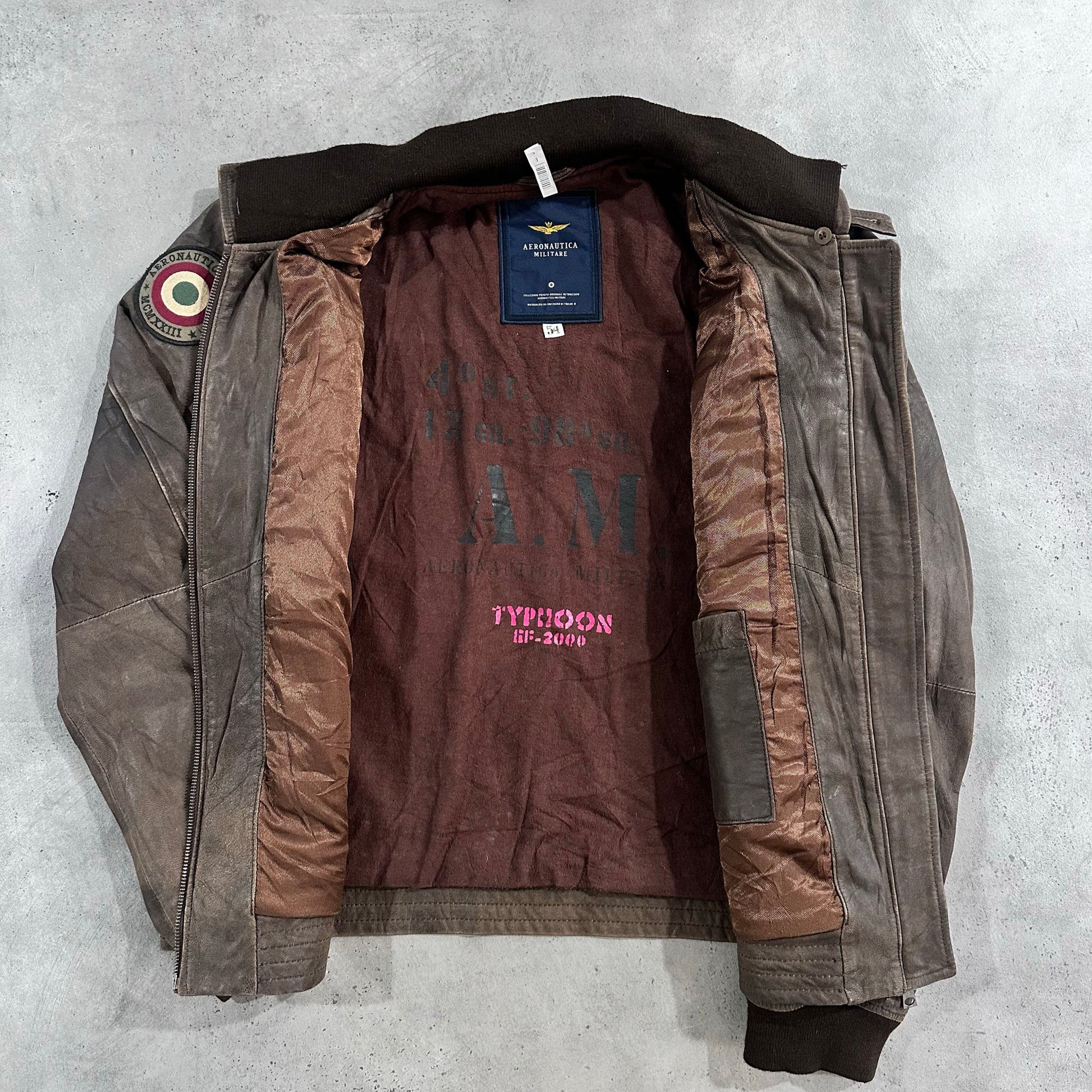 Vintage Italy Military Flight Leather Jackets