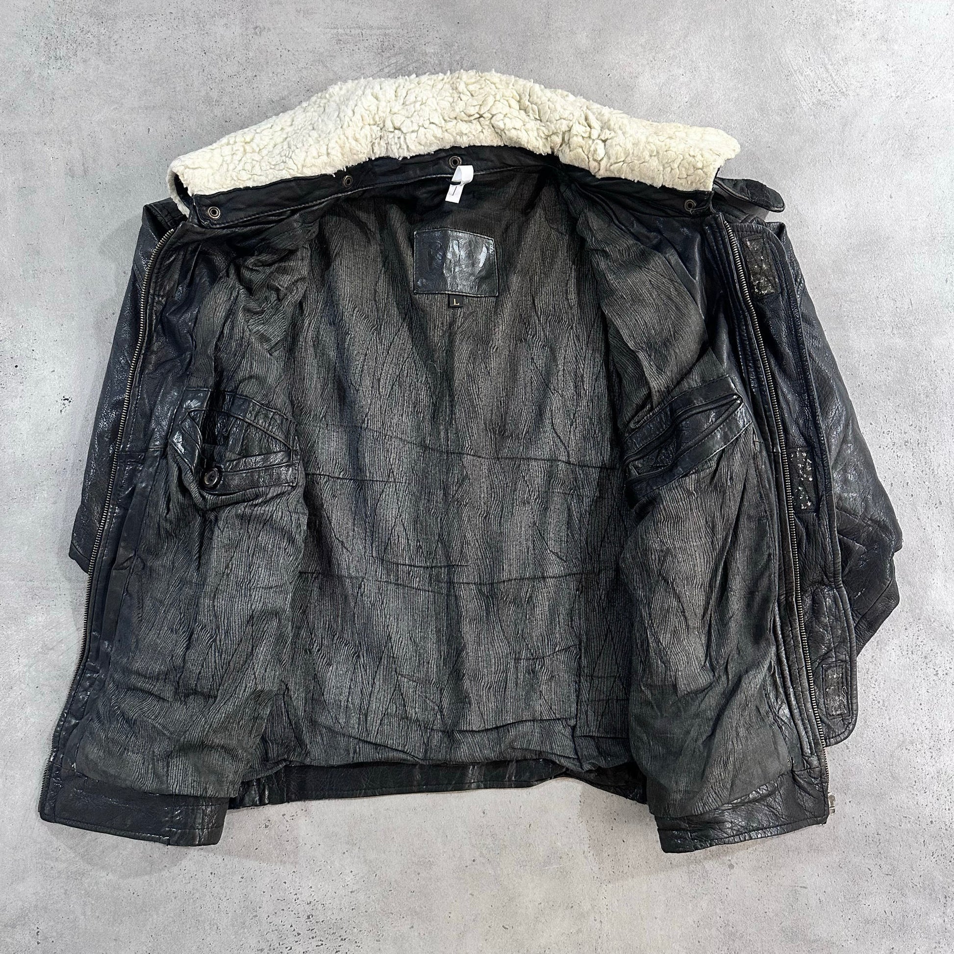 Vintage 70s-90s Germany Military Flight Leather Jackets
