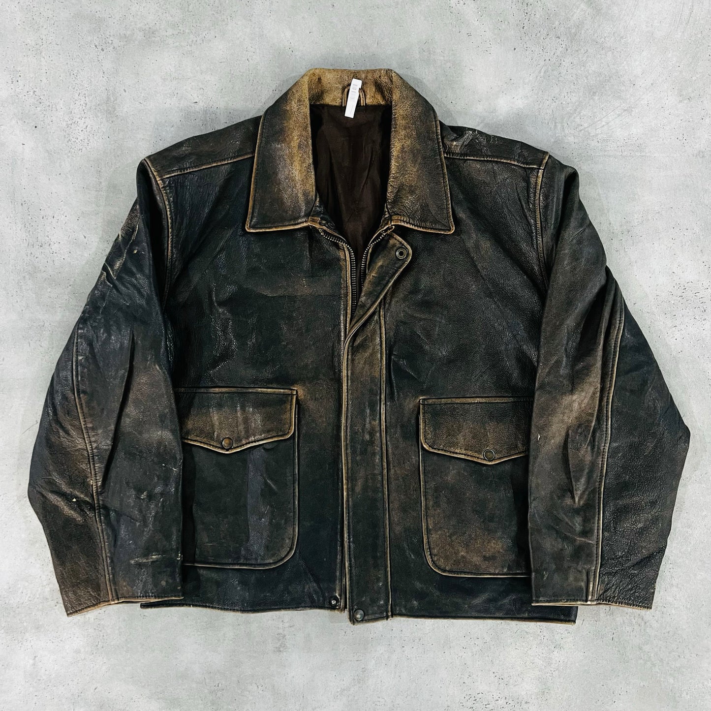 Vintage 50s-60s France Workwear Leather Jackets