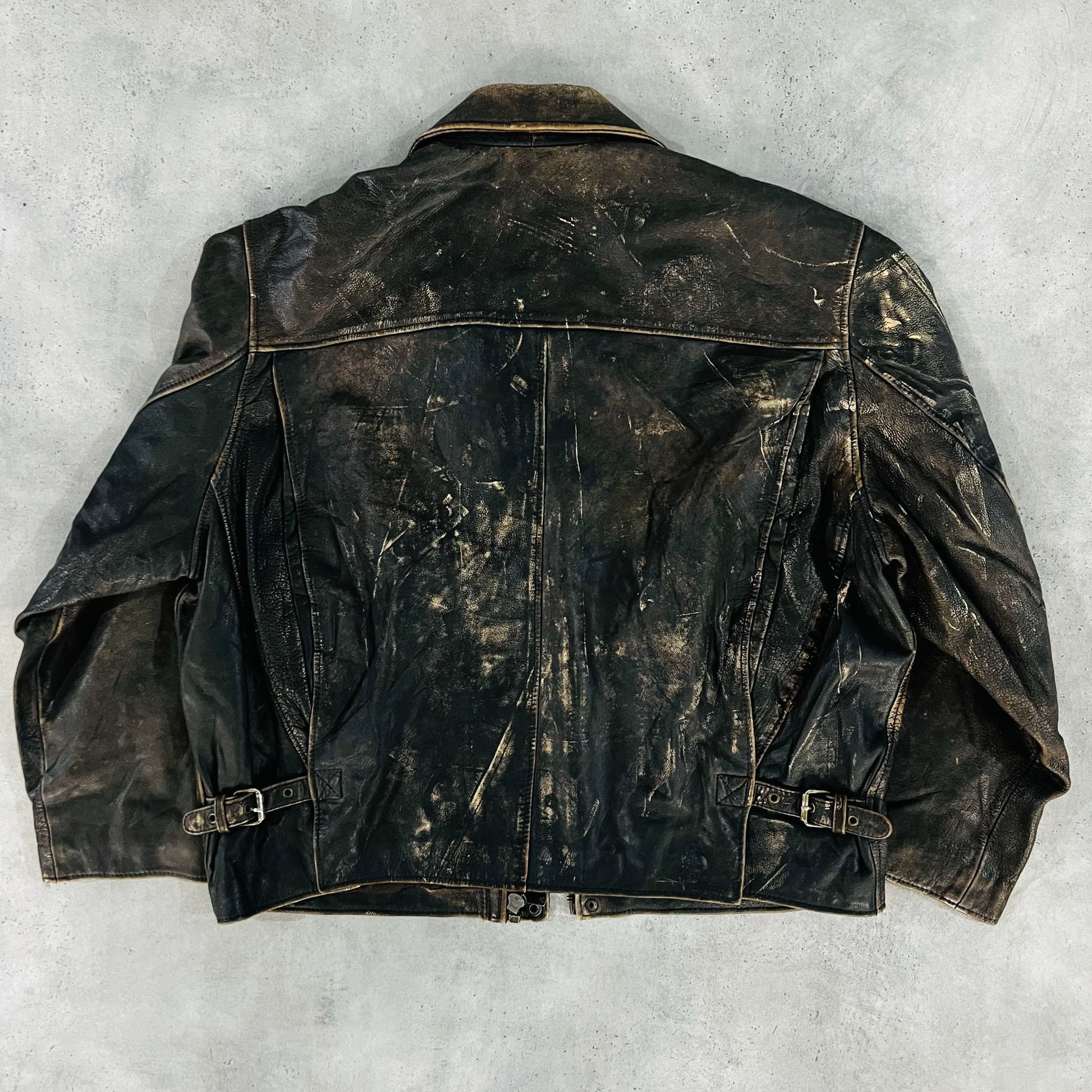 Vintage 50s-60s France Workwear Leather Jackets
