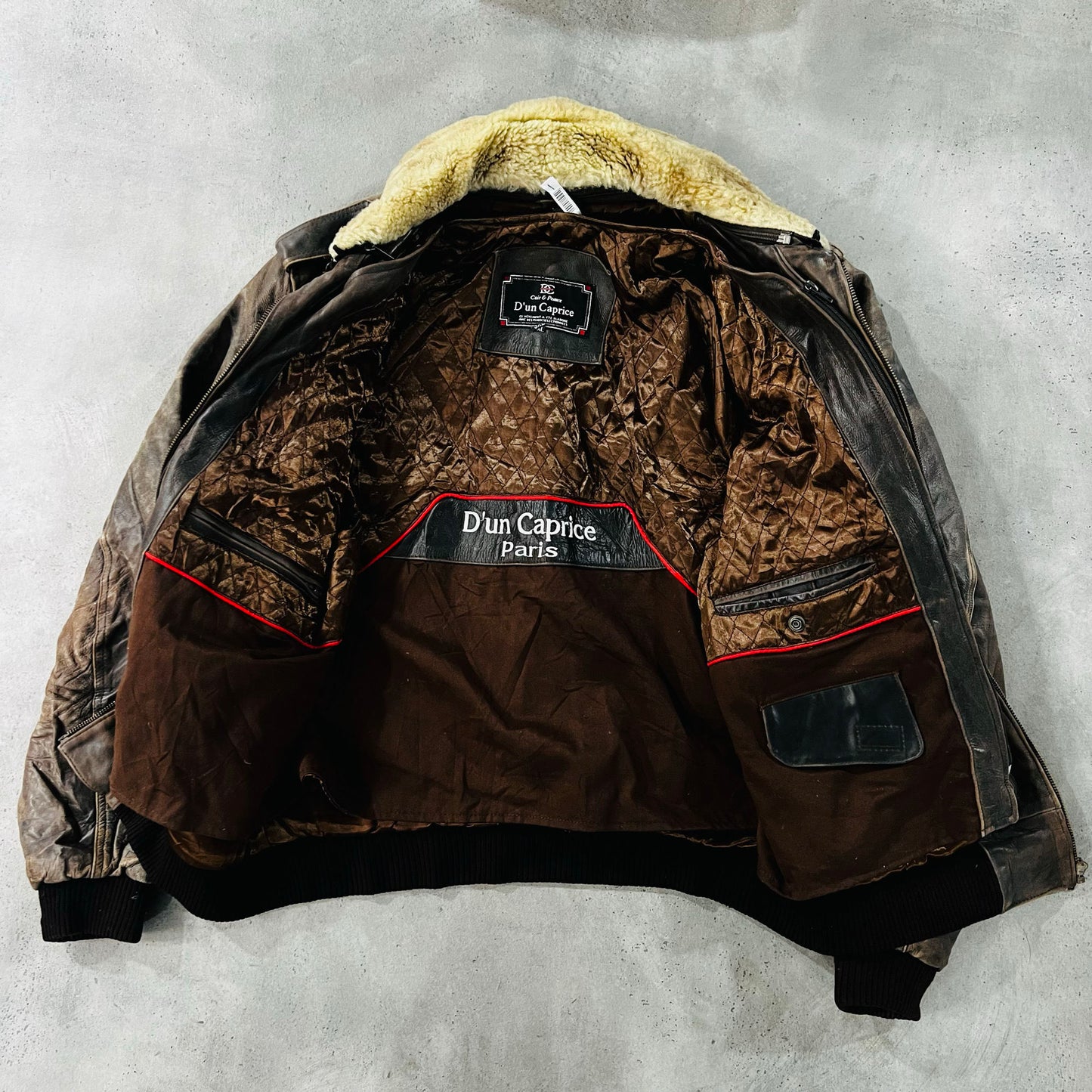 Vintage 70s-90s France Military Flight Leather Jackets