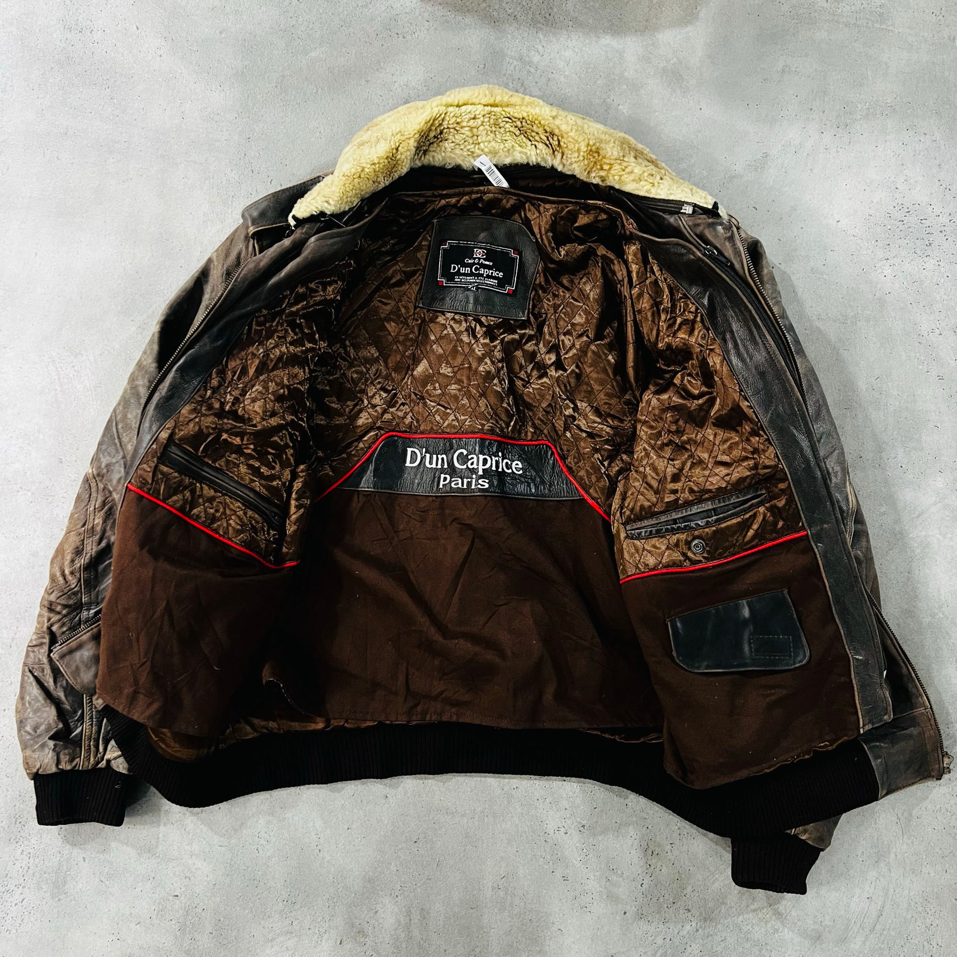 Vintage 70s-90s France Military Flight Leather Jackets
