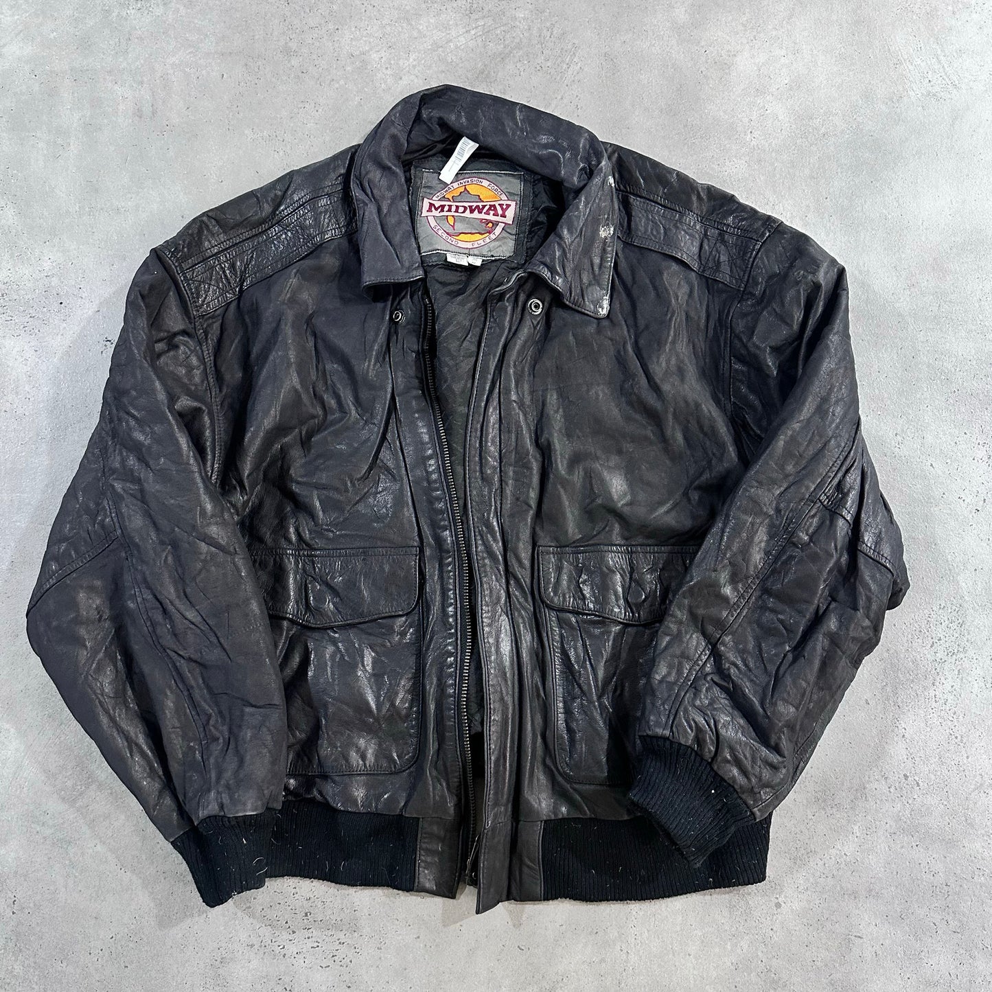 Vintage 70s-90s South Korea Military A-2 Leather Jackets