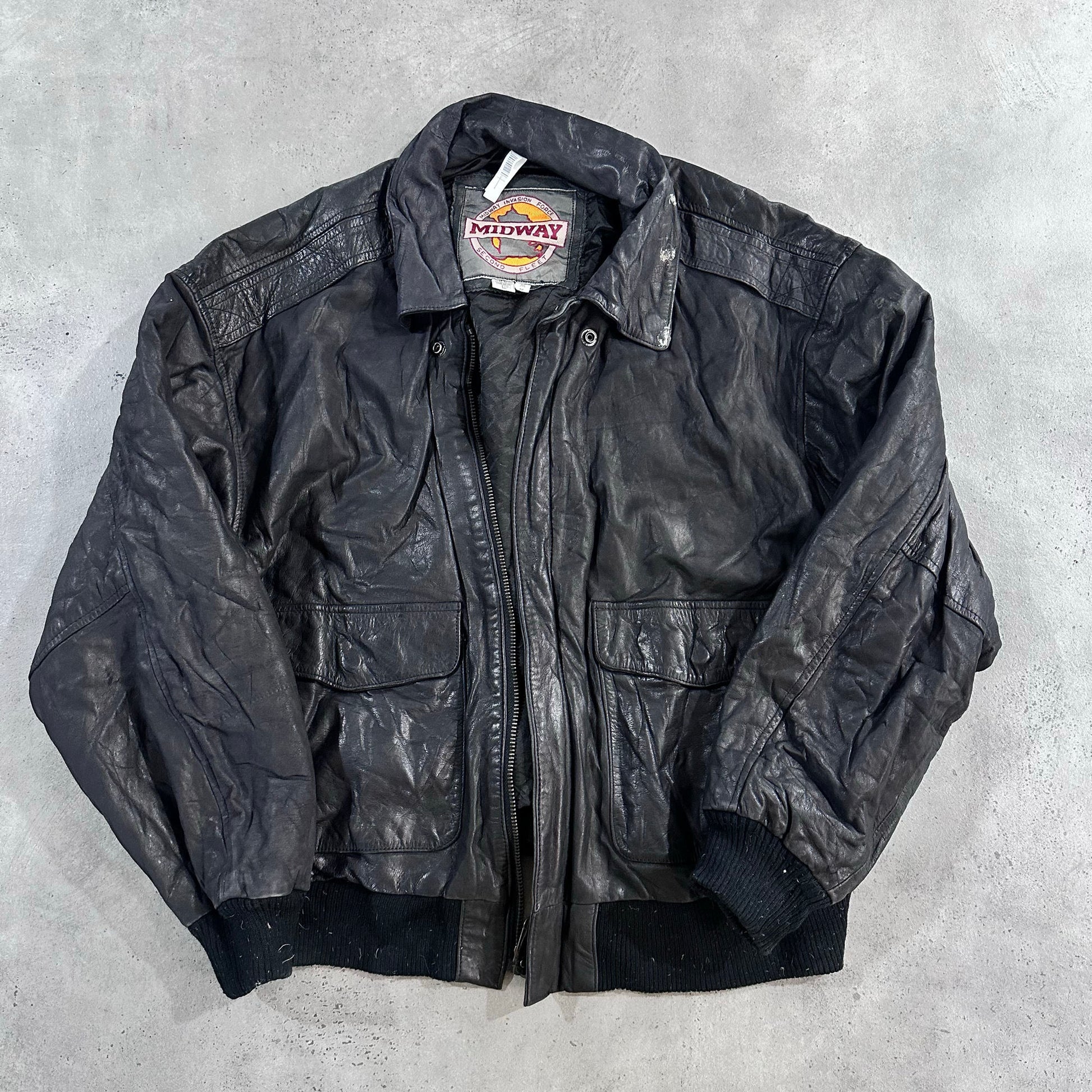 Vintage 70s-90s South Korea Military A-2 Leather Jackets