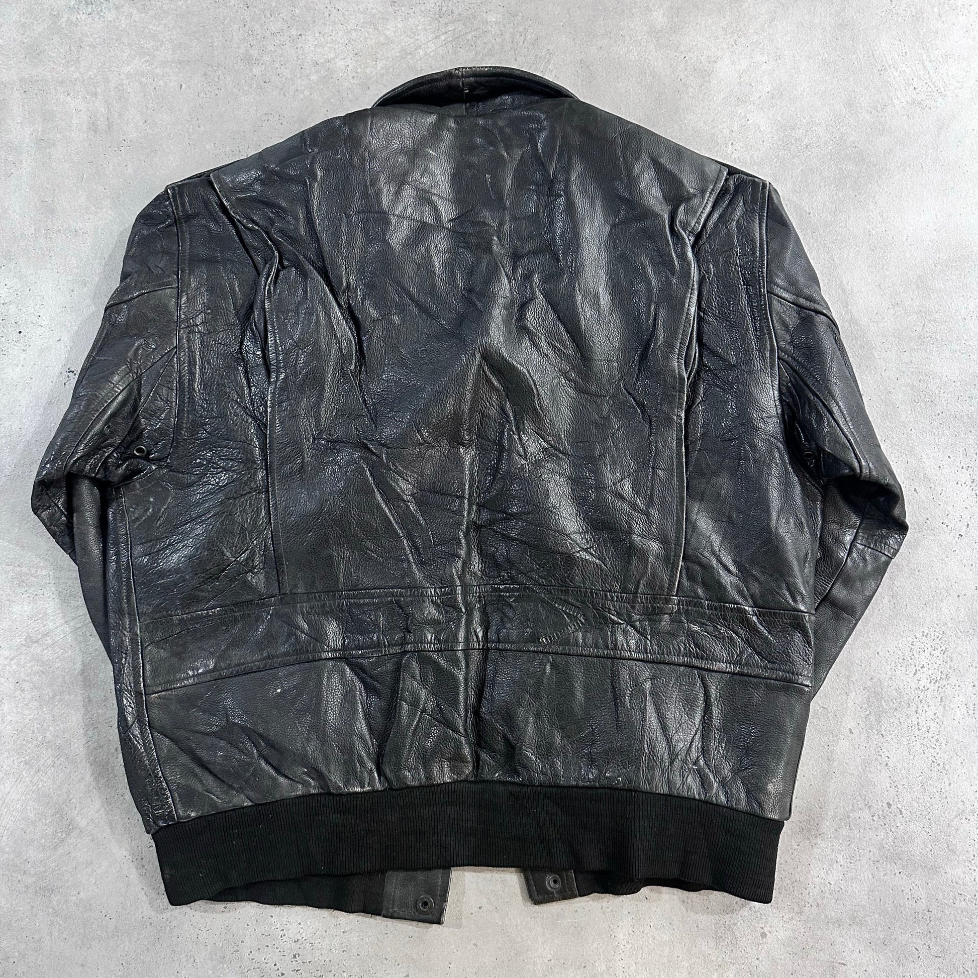 Vintage 70s-90s France Chevignon Retro Flight Leather Jackets