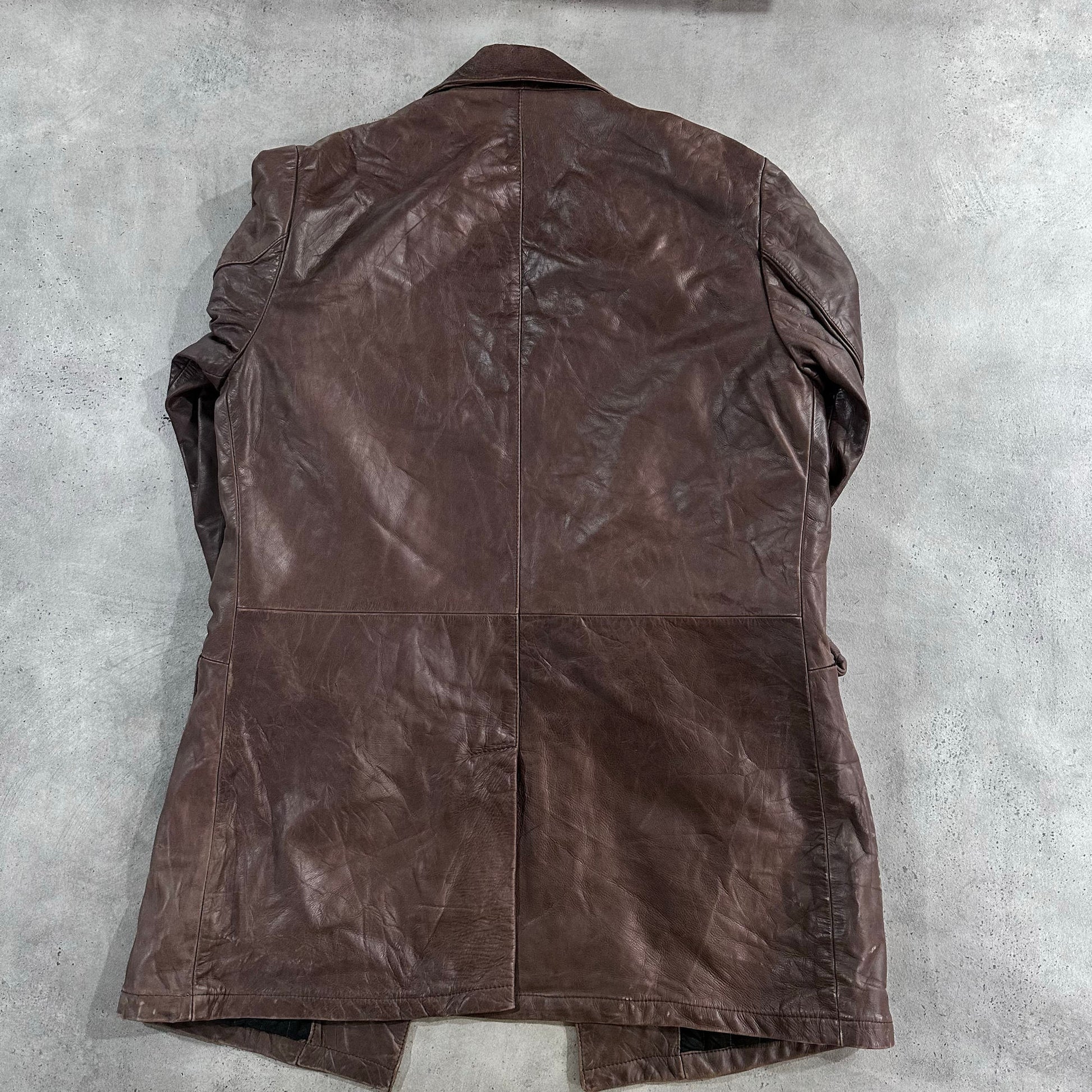 Vintage Retro Mid-Length Leather Jackets