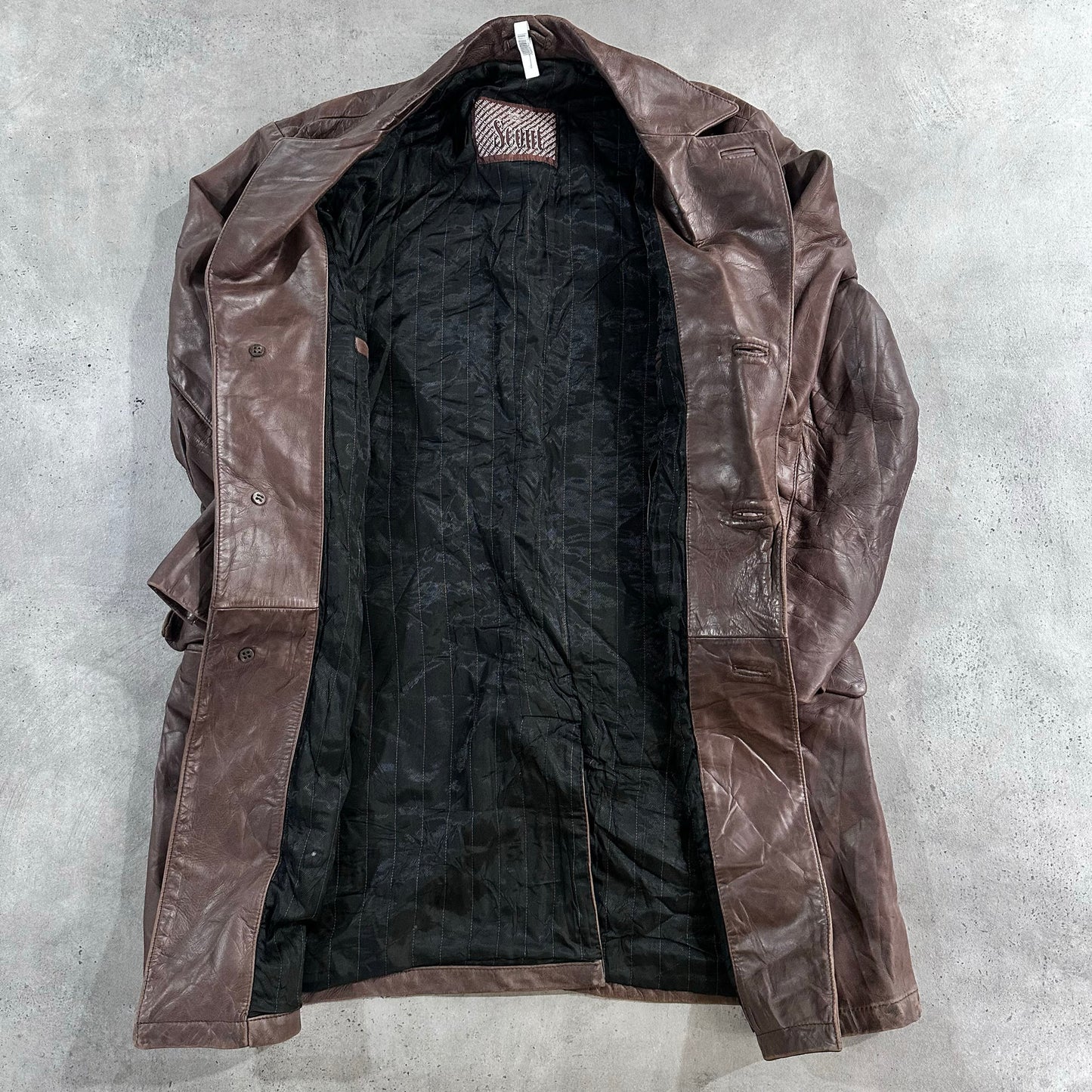 Vintage Retro Mid-Length Leather Jackets