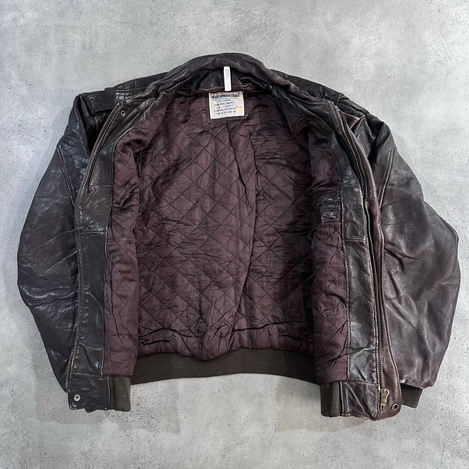 Vintage 70s-90s Military A-2 Leather Jackets