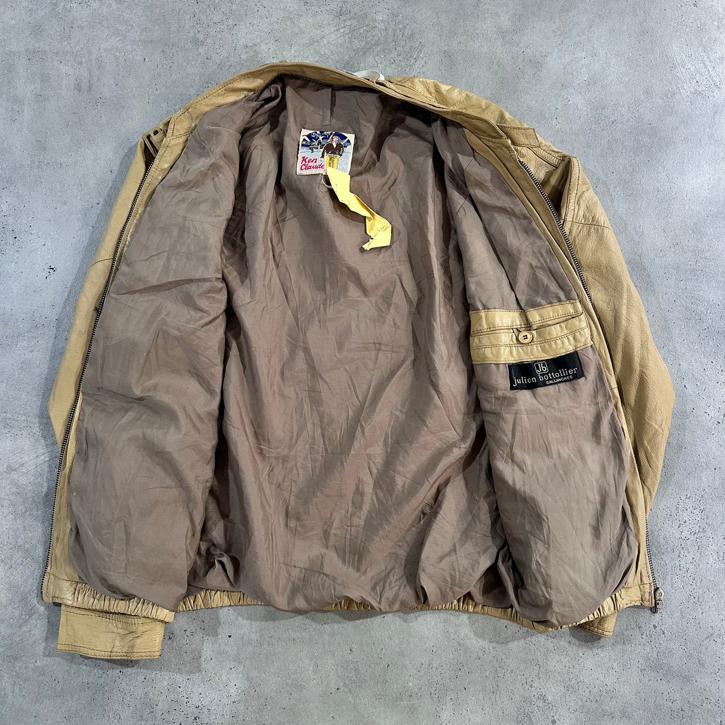Vintage 70s-90s France Military Flight Leather Jackets