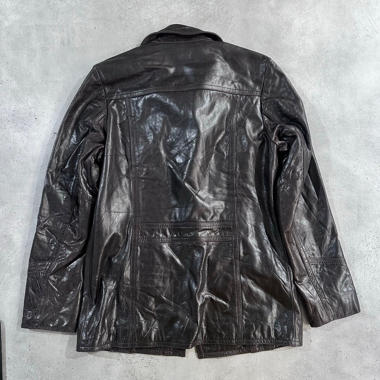 Vintage Redskins Retro Mid-Length Leather Jackets