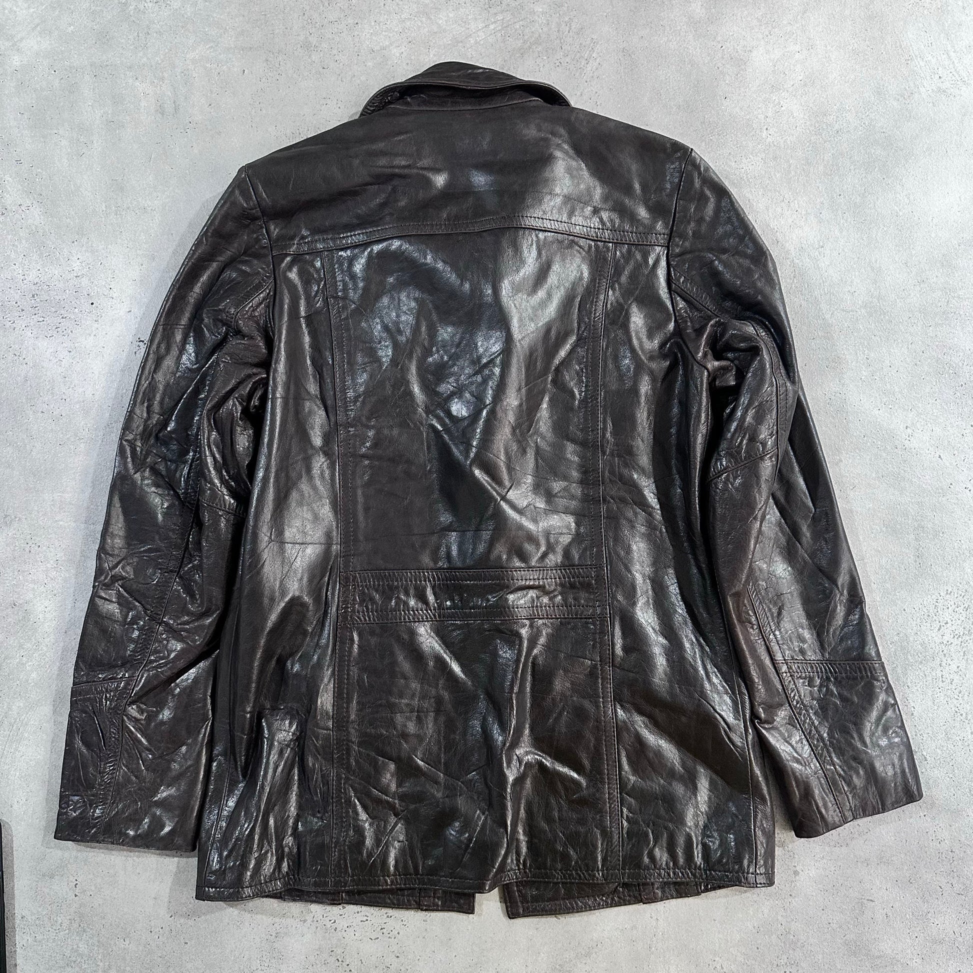 Vintage Redskins Retro Mid-Length Leather Jackets