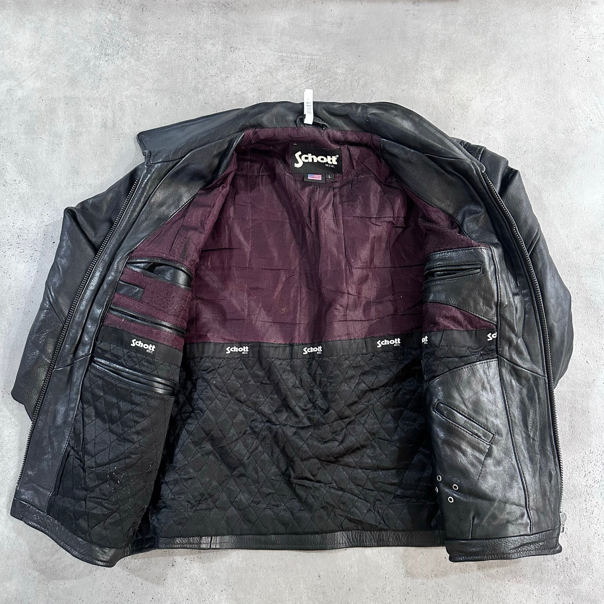 Vintage 70s-90s USA Schott Motorcycle Leather Jackets