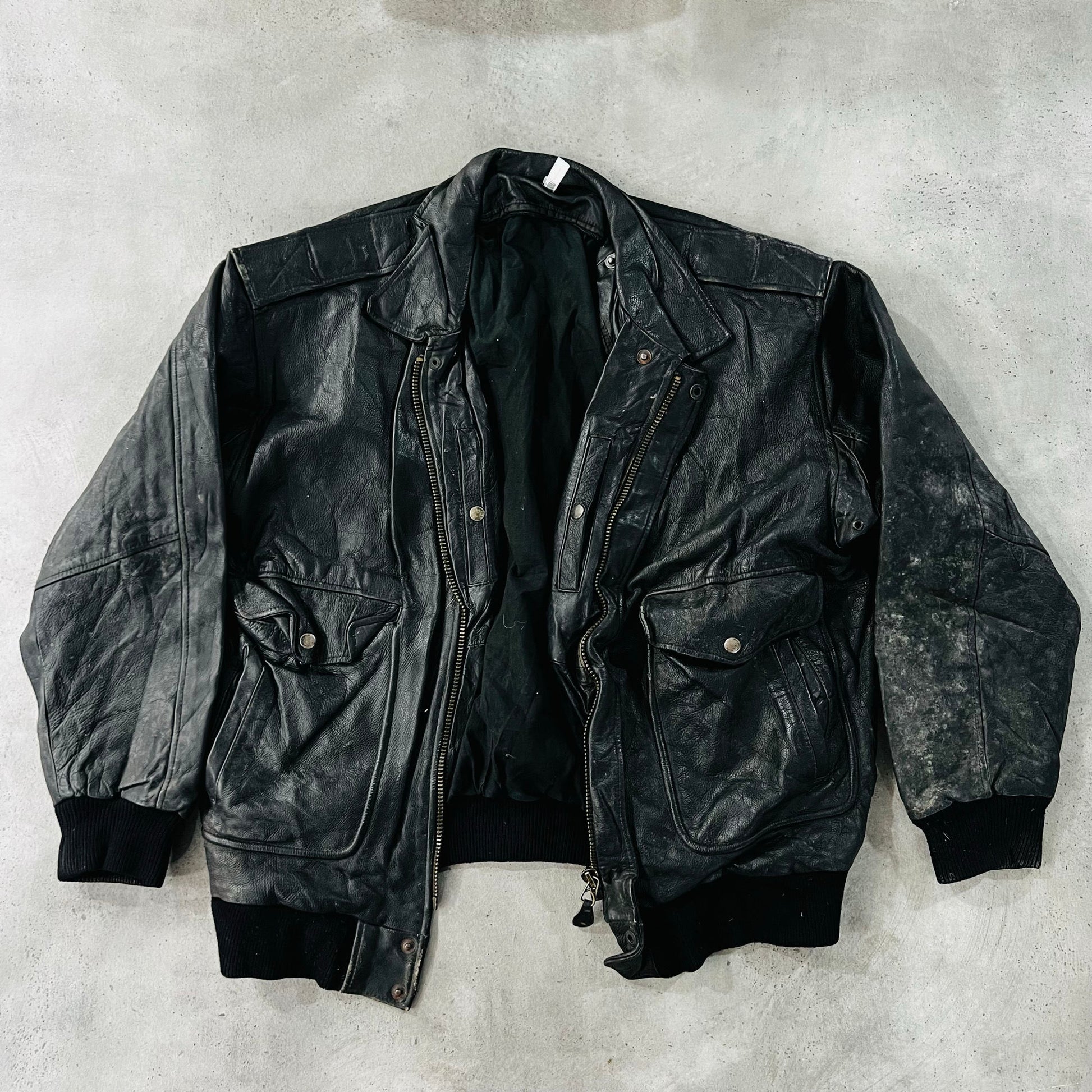 Vintage 70s-90s Military Flight Leather Jackets
