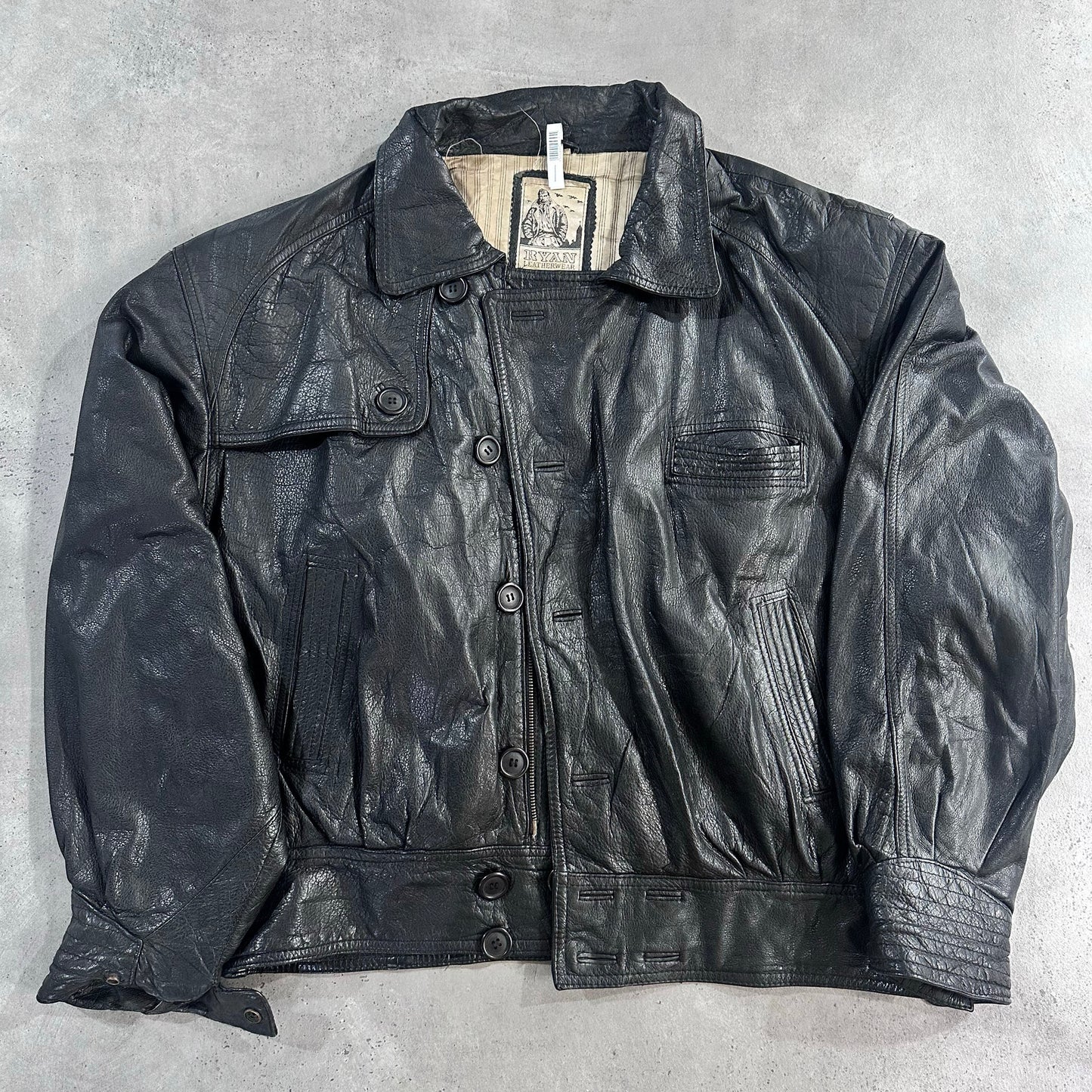 Vintage 70s-90s South Korea Military Flight Leather Jackets