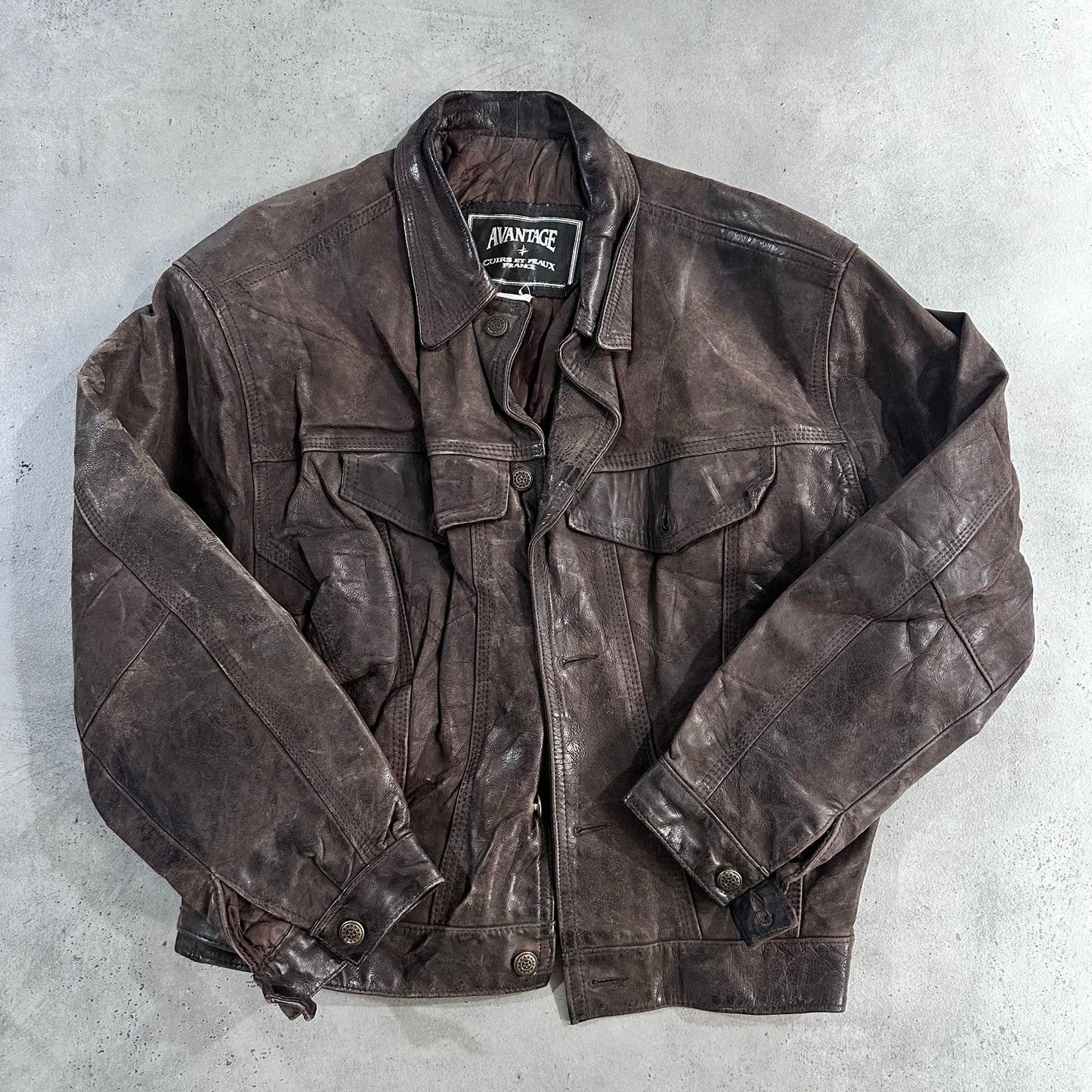 Vintage 70s-90s France Leather Jackets