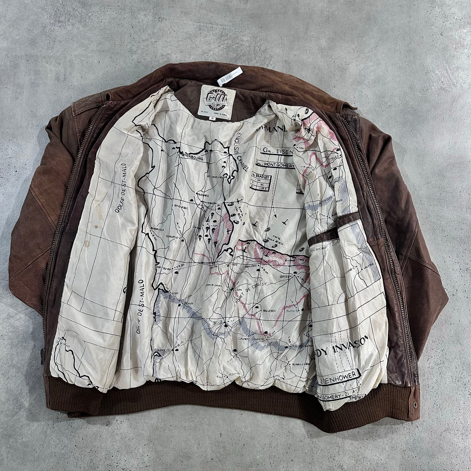 Vintage 70s-90s South Korea Military A-2 Leather Jackets