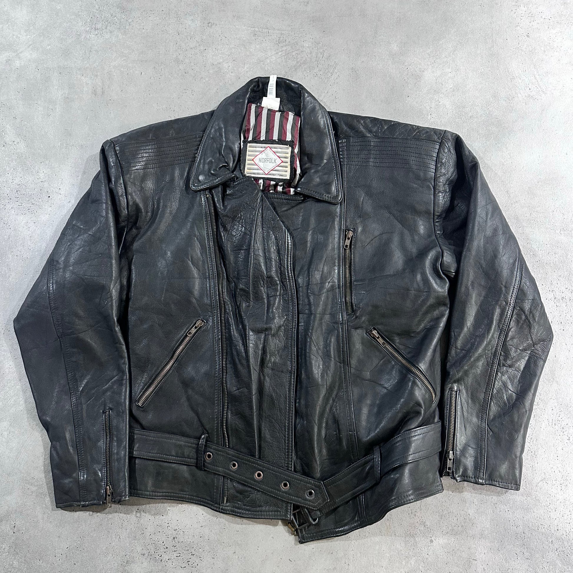Vintage 70s-90s Germany Double Rider Leather Jackets