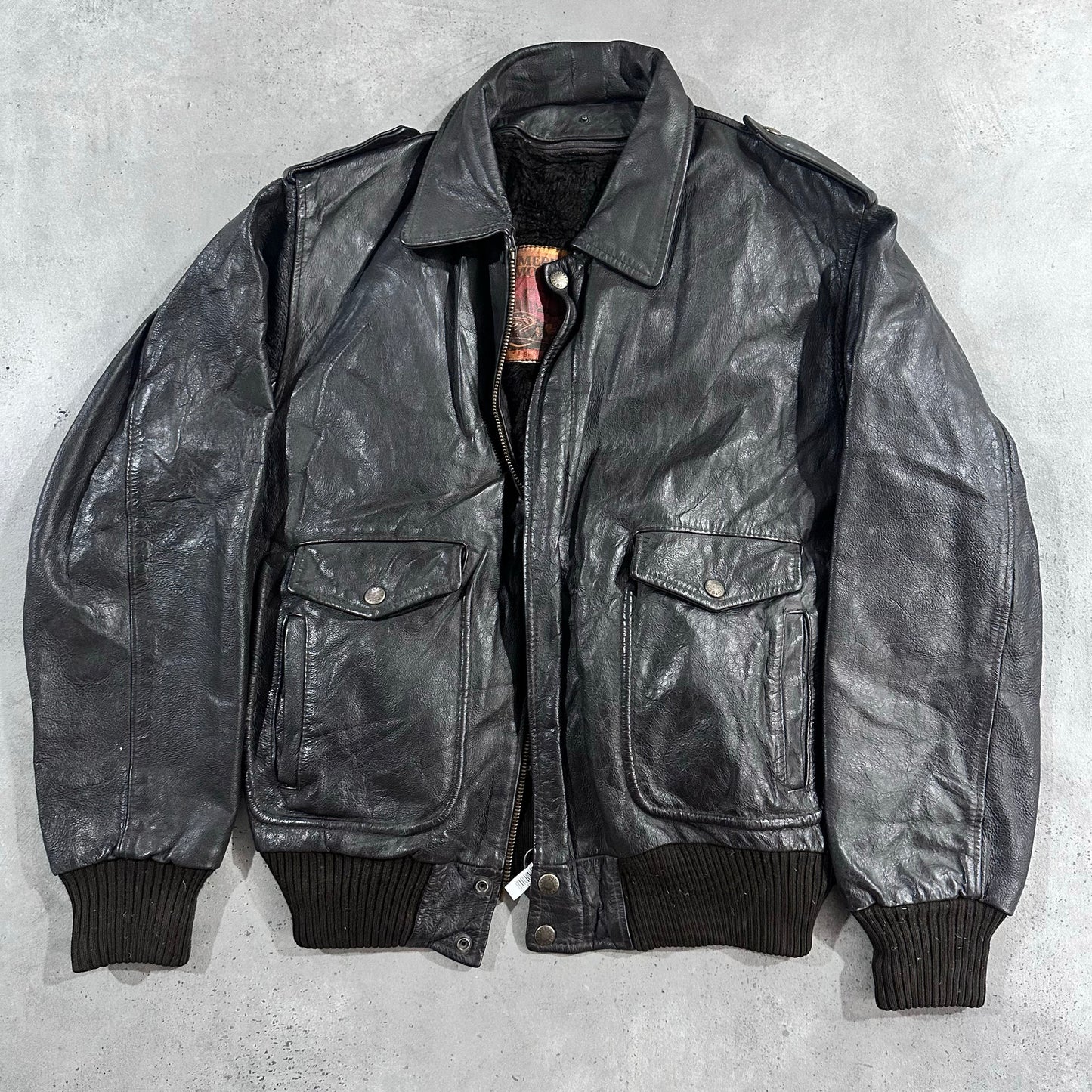 Vintage 70s-90s Military A-2 Leather Jackets