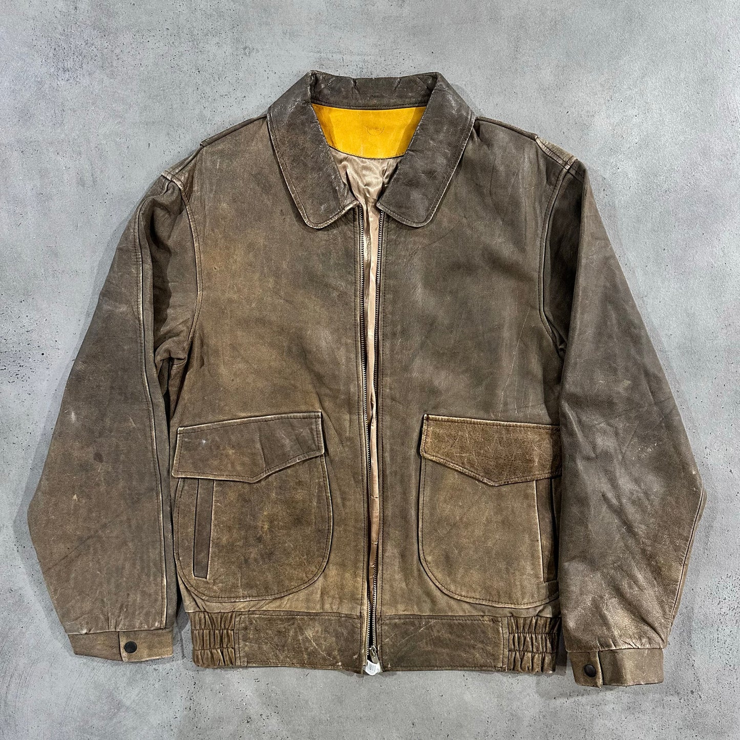 Vintage 70s-90s Military Flight Leather Jackets