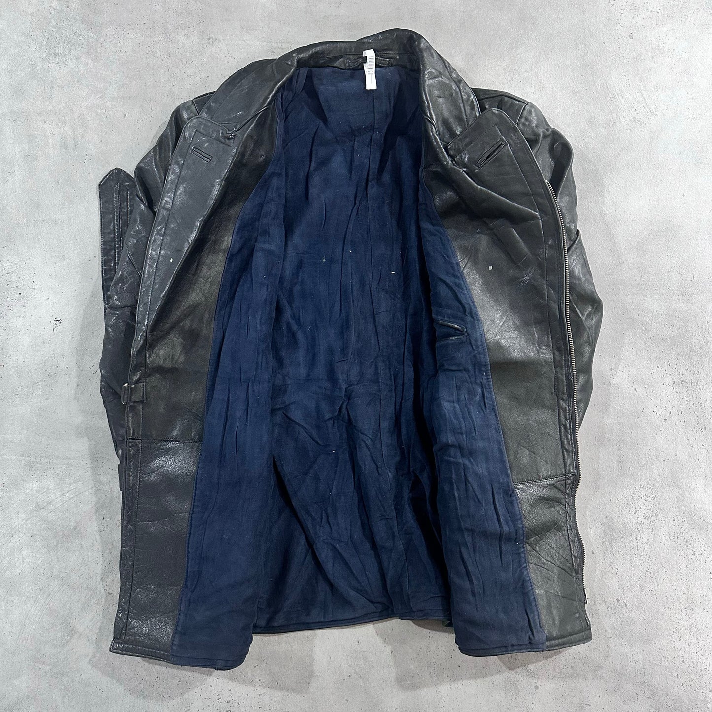 Vintage Germany Military Mid-Length Leather Jackets