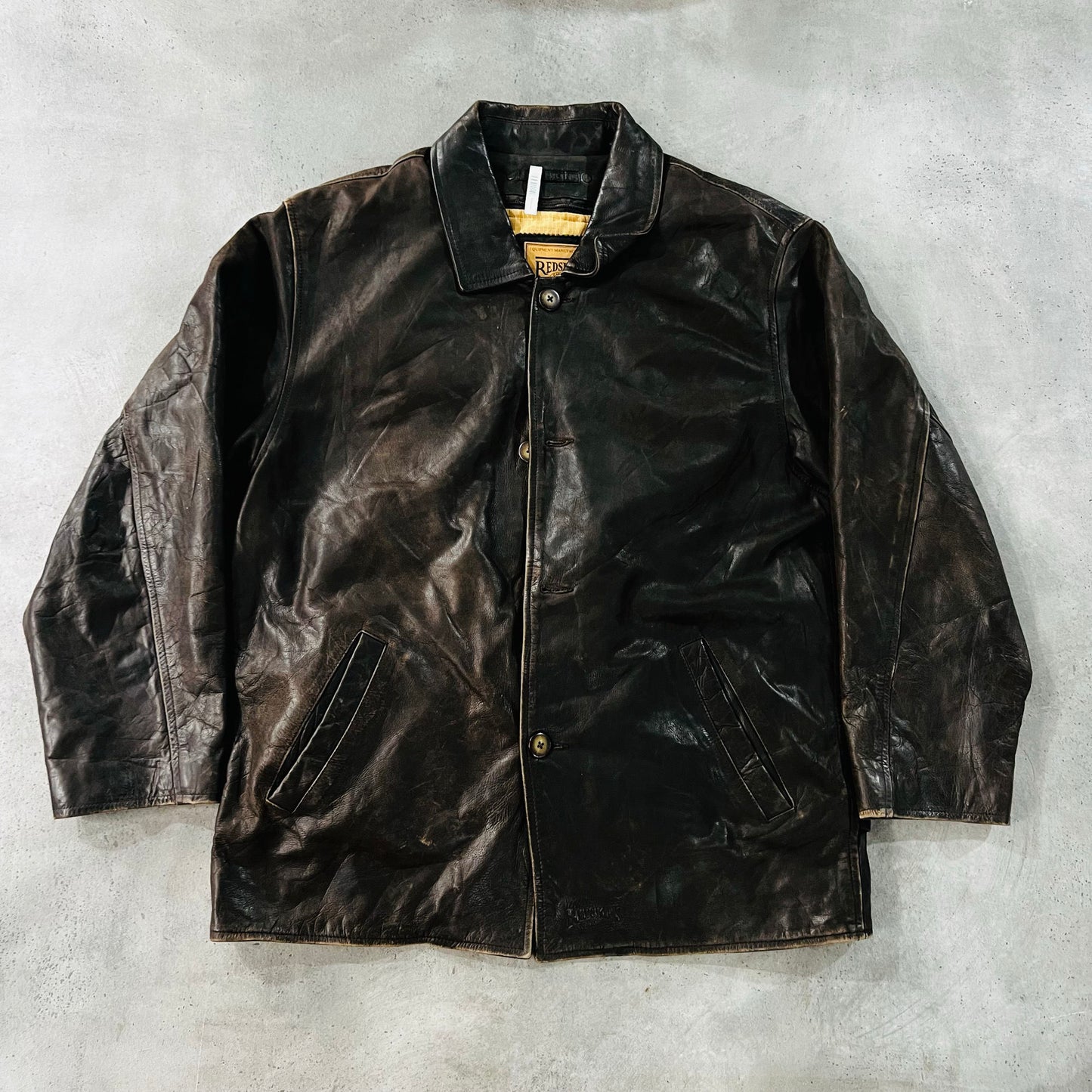 Vintage 70s-90s France Redskins Mid-Length Leather Jackets
