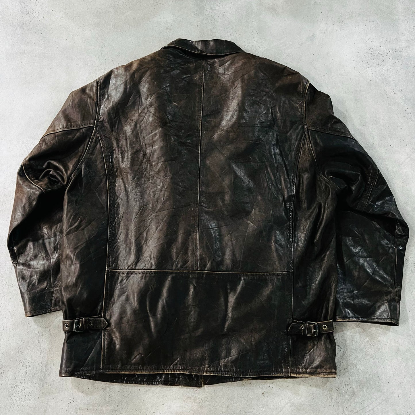 Vintage 70s-90s France Redskins Mid-Length Leather Jackets