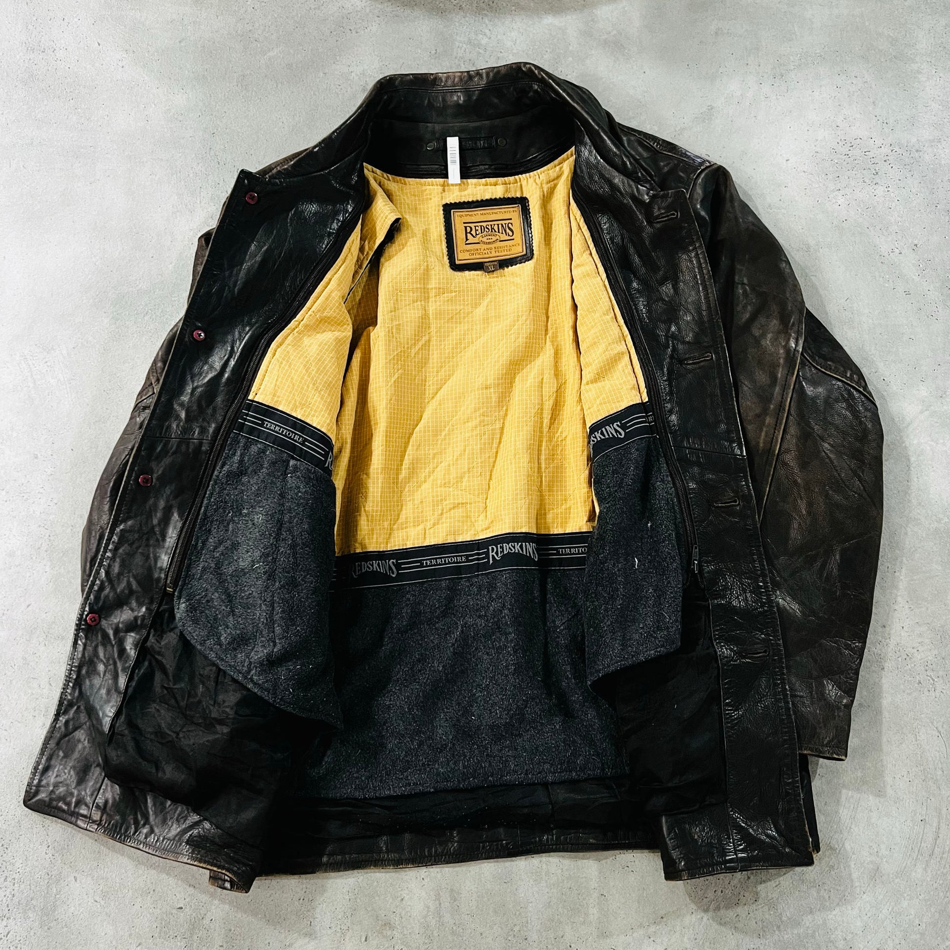 Vintage 70s-90s France Redskins Mid-Length Leather Jackets