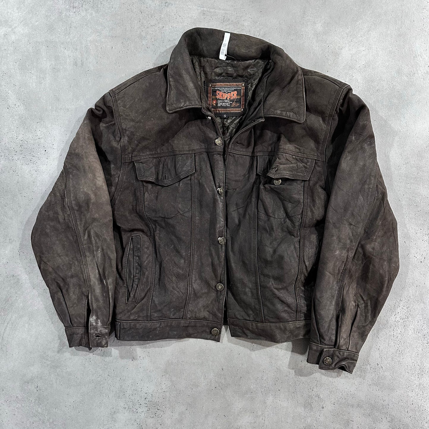 Vintage 70s-90s France Workwear Leather Jackets