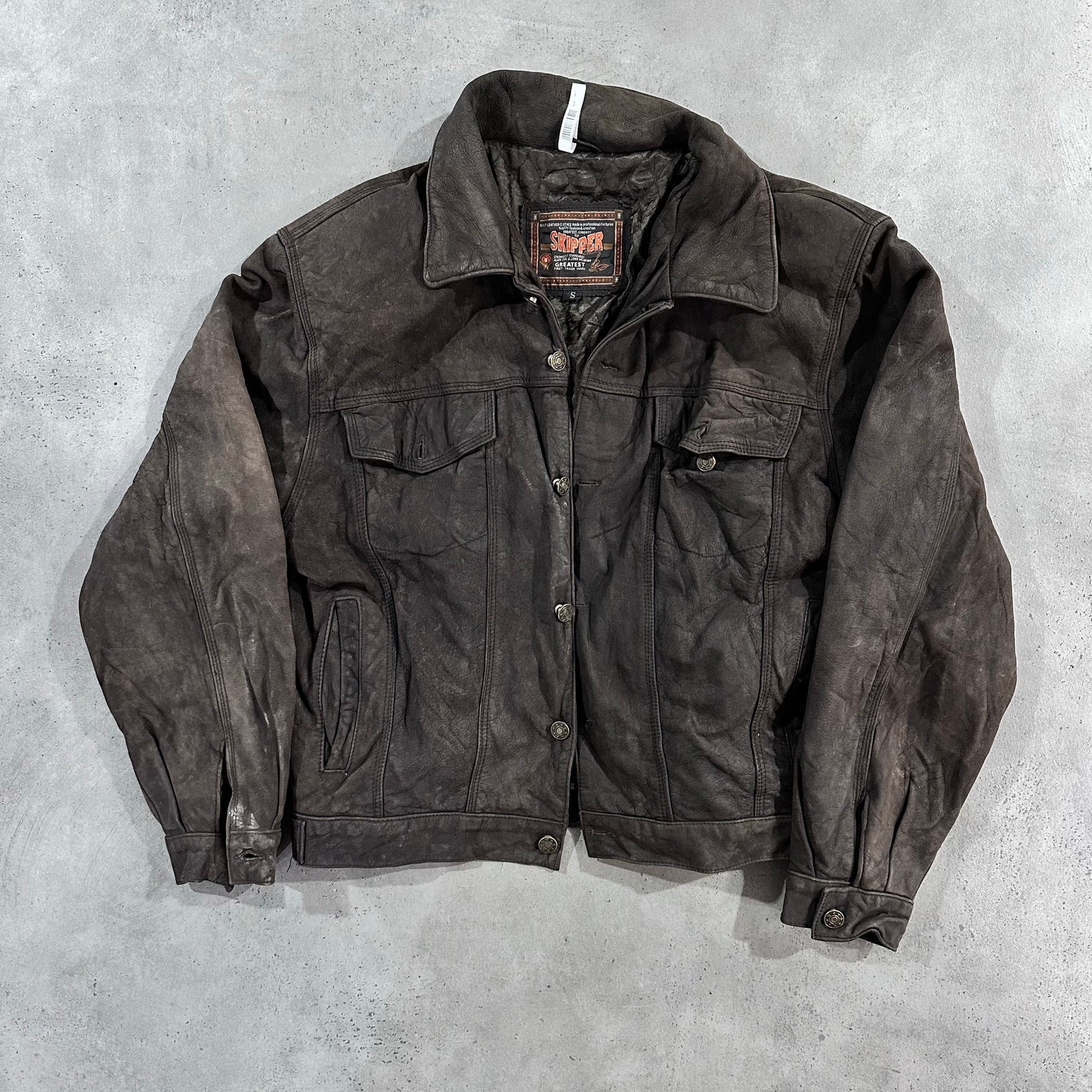 Vintage 70s-90s France Workwear Leather Jackets