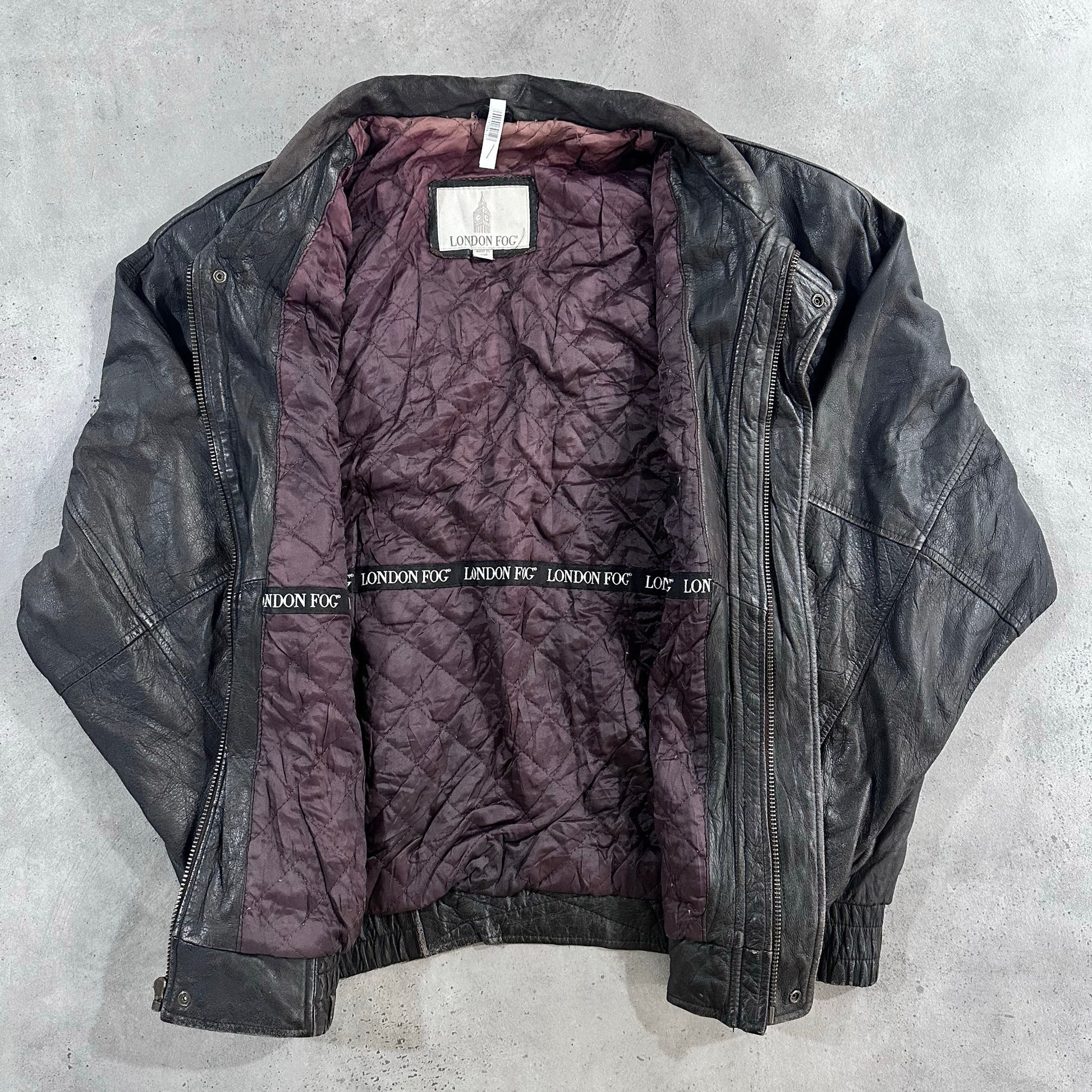 Vintage 70s-90s London Fog Retro Flight Leather Jackets