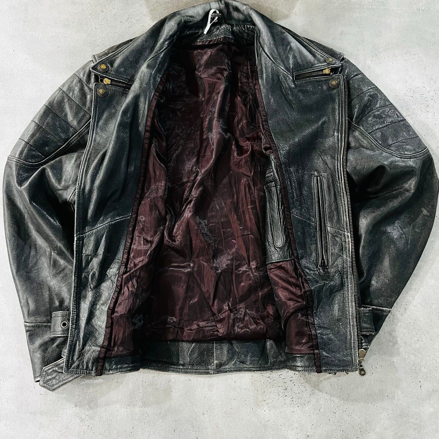 Vintage Germany Retro Double Rider Leather Jackets