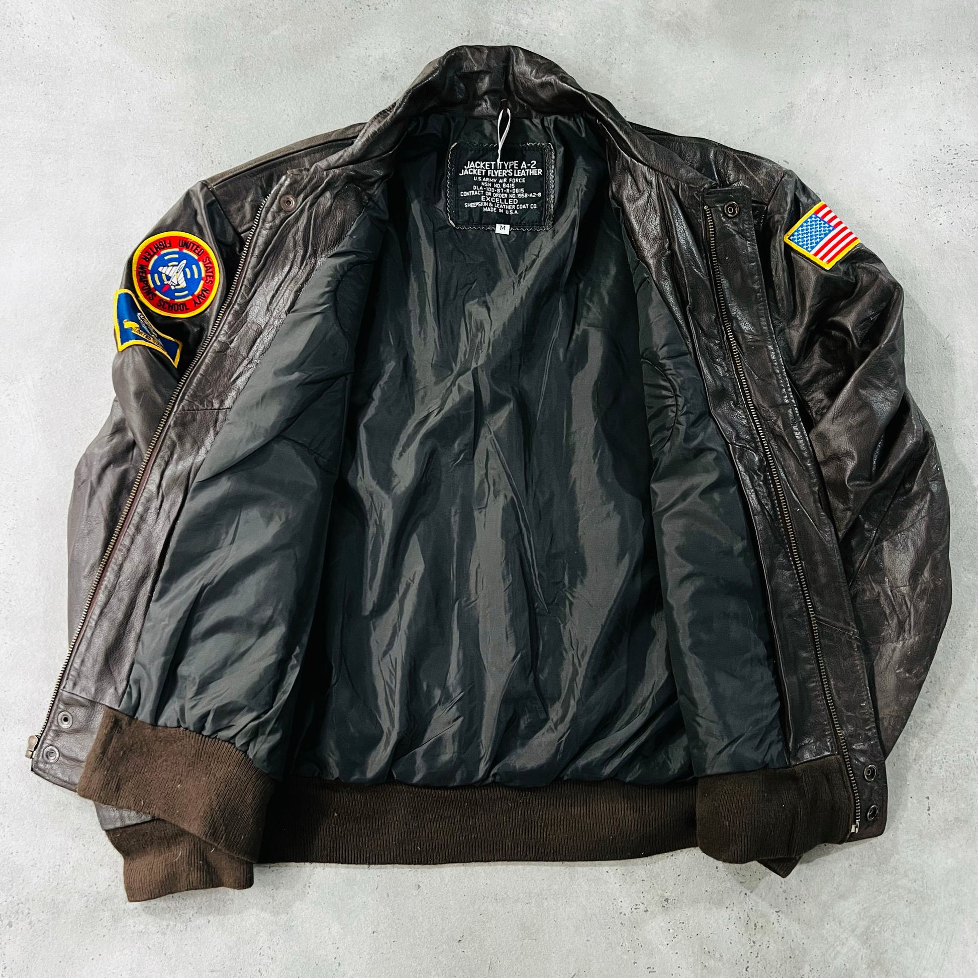 Vintage 70s-90s USA Military A-2 Leather Jackets