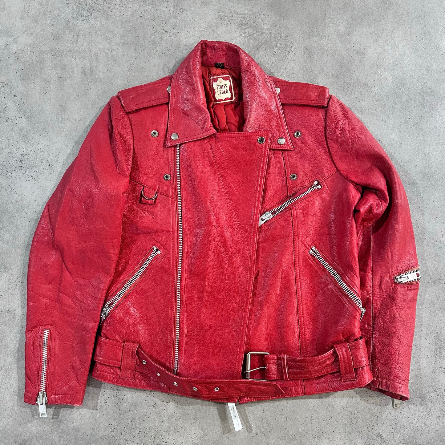 Vintage 70s-90s Germany Double Rider Leather Jackets