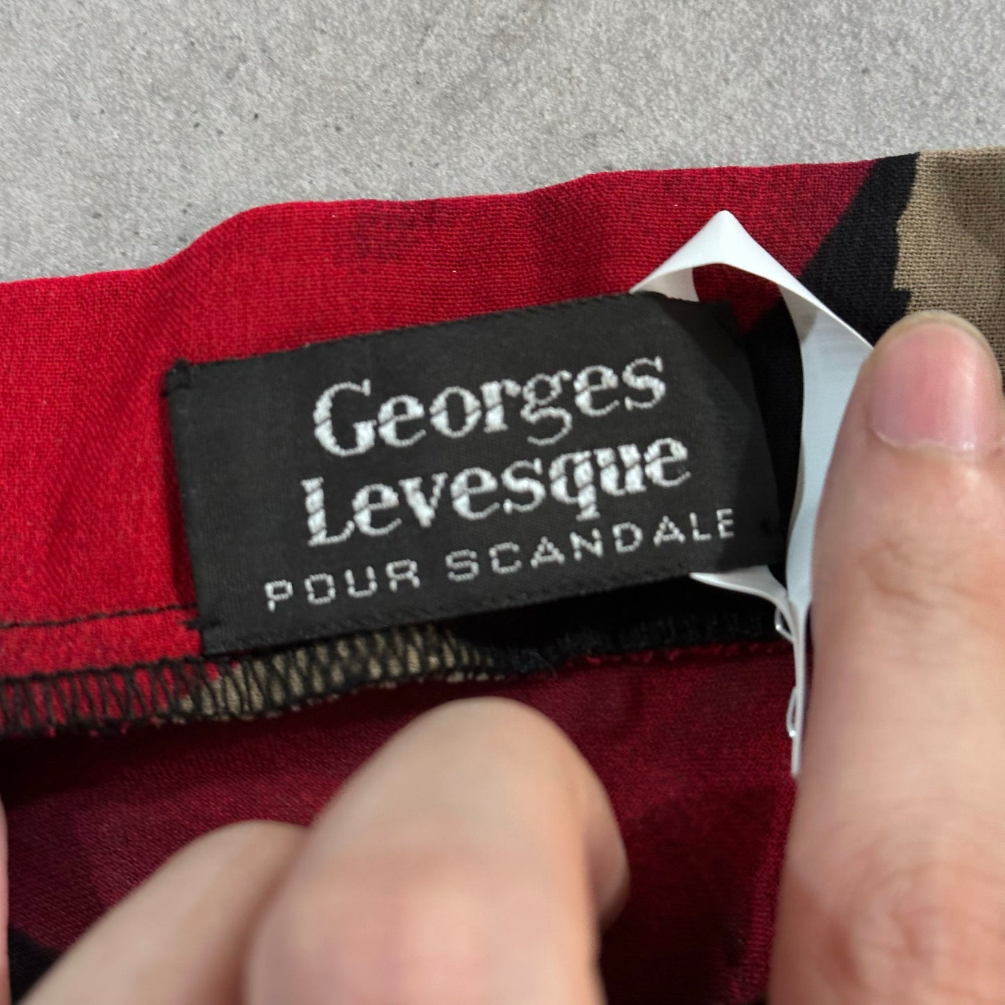 vintage Retro Floral Georges Levesque Skirt