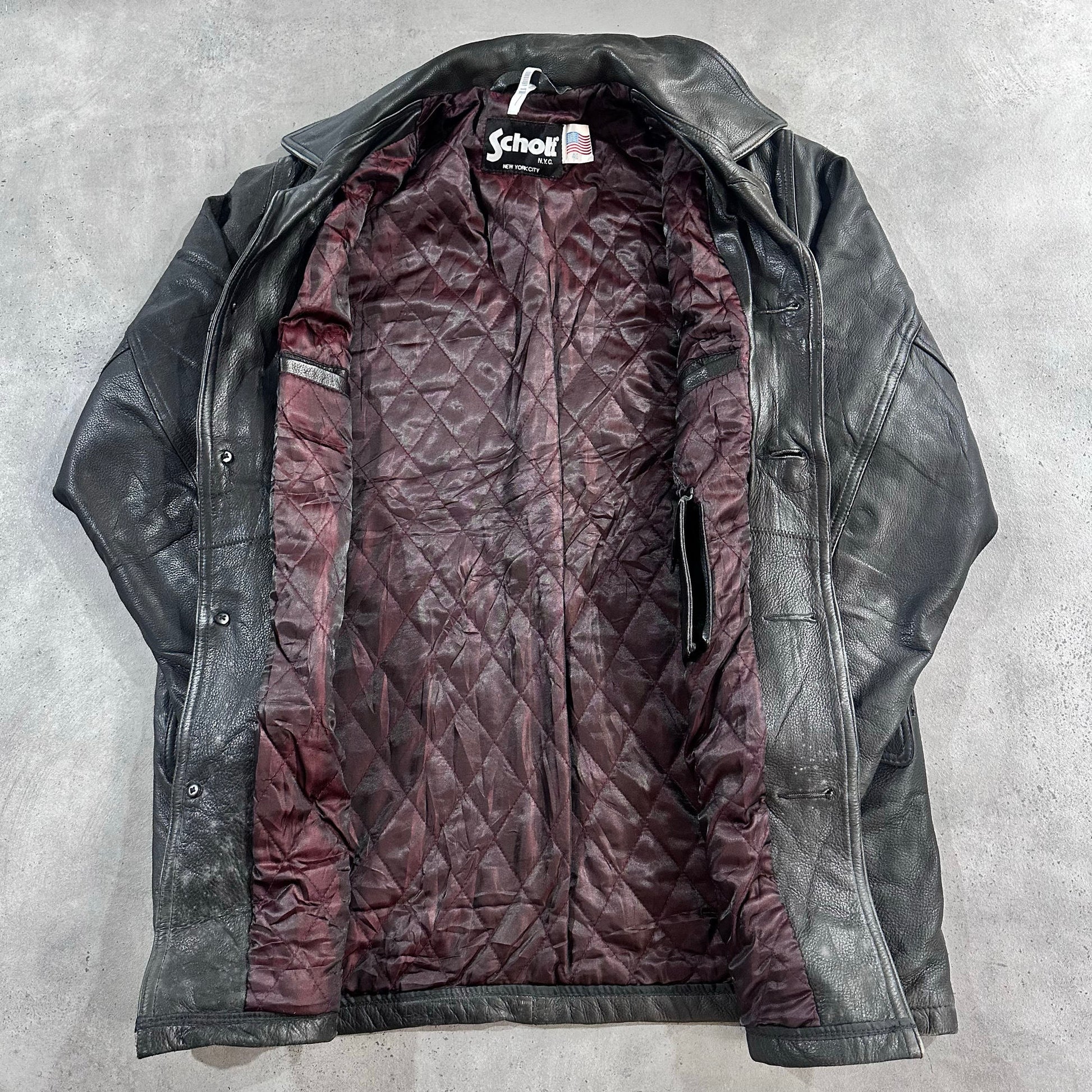 Vintage 70s-90s USA Schott Mid-Length Leather Jackets